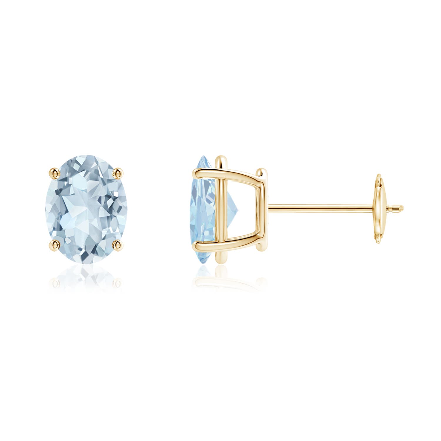 A - Aquamarine / 2 CT / 14 KT Yellow Gold