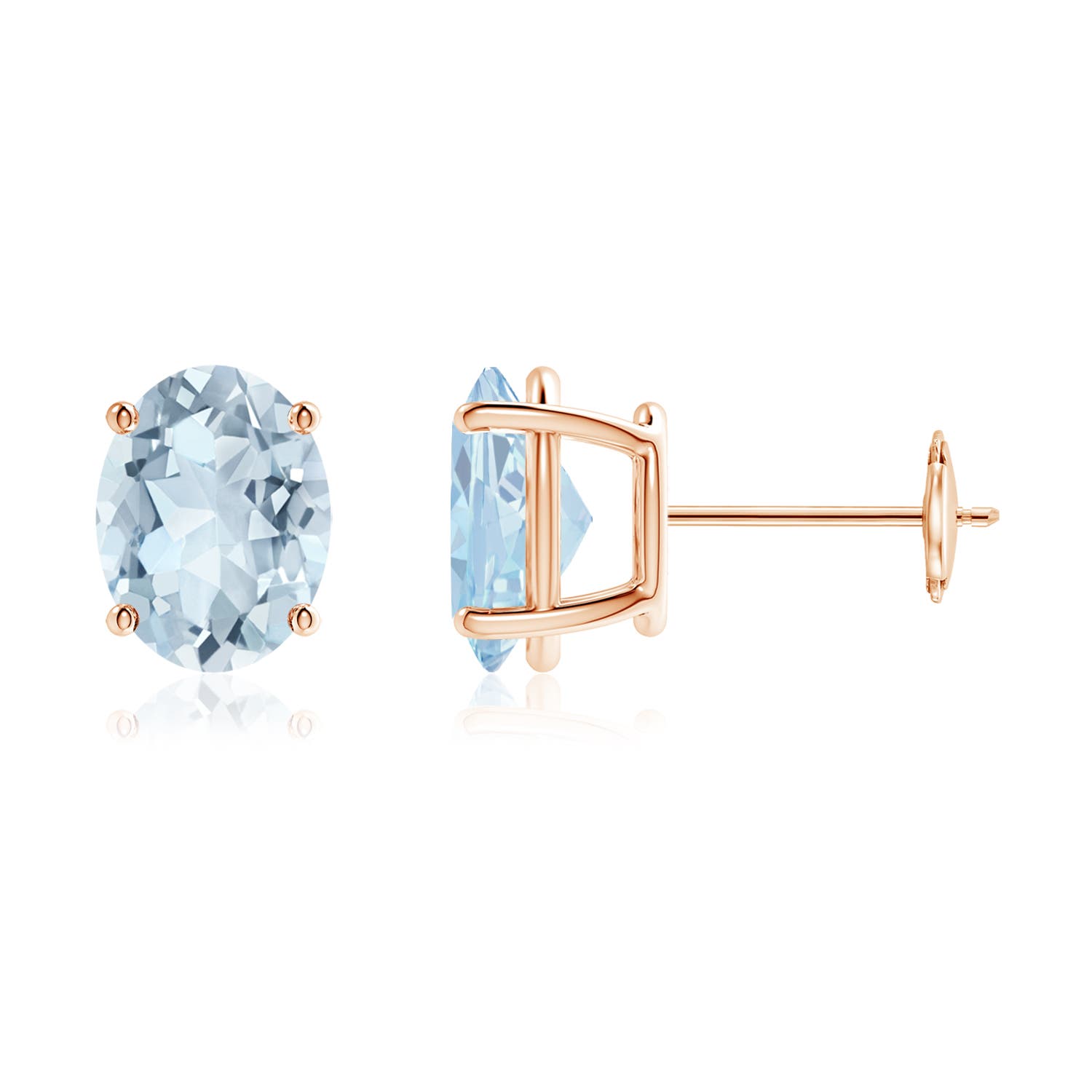 A - Aquamarine / 3 CT / 14 KT Rose Gold