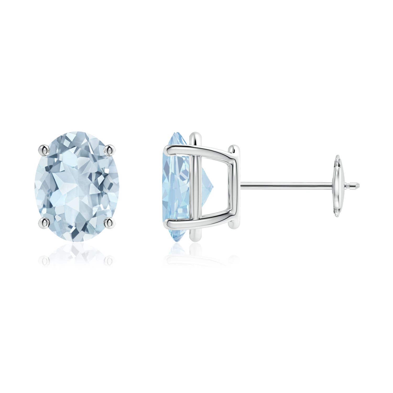 A - Aquamarine / 3 CT / 14 KT White Gold