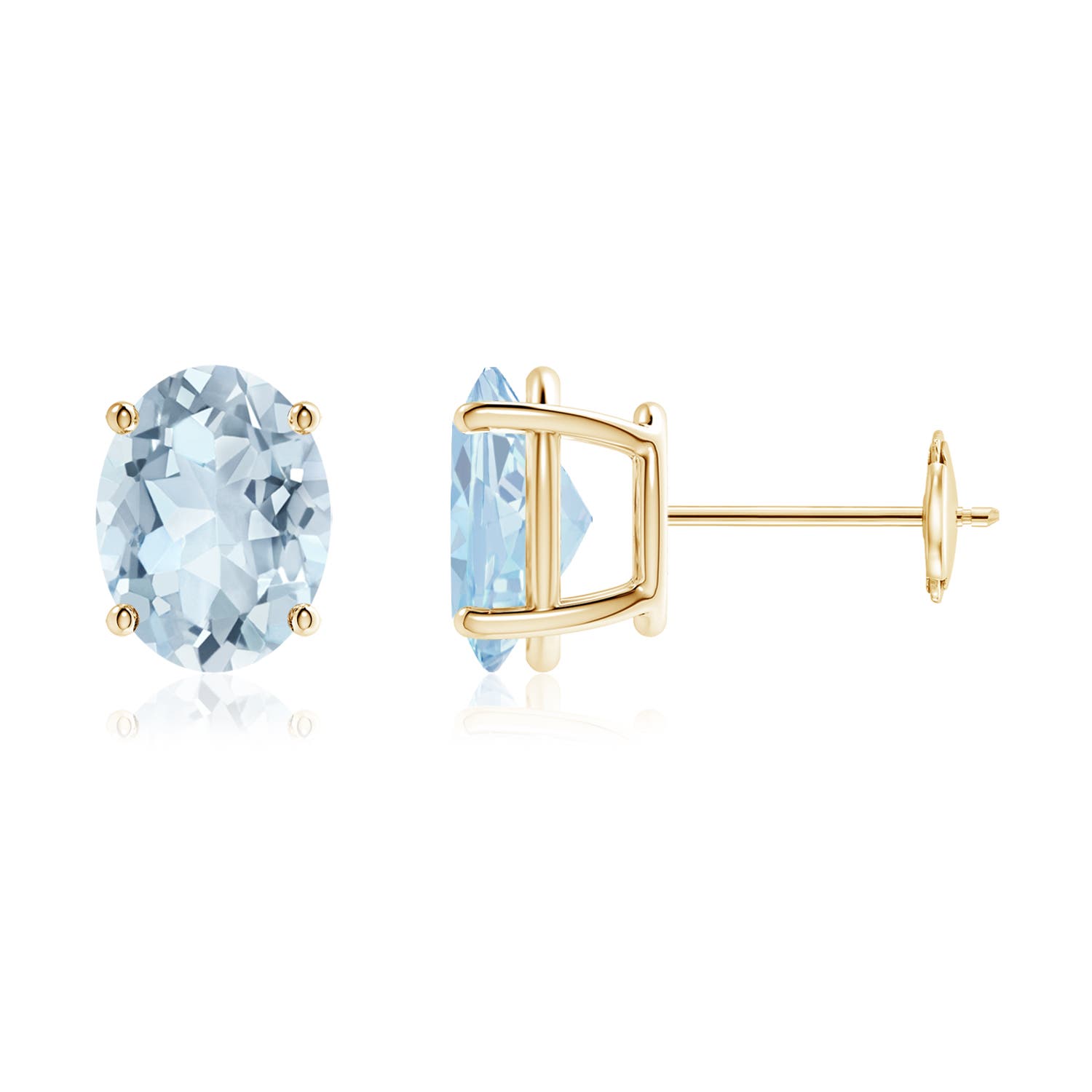 A - Aquamarine / 3 CT / 14 KT Yellow Gold