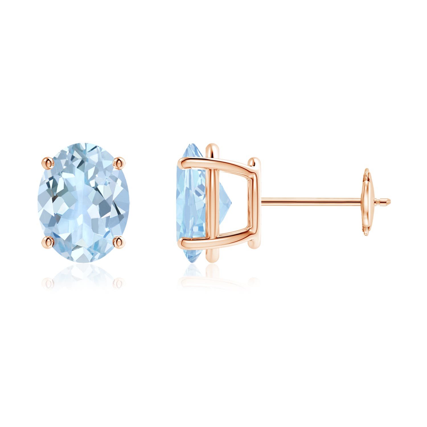 AA - Aquamarine / 3 CT / 14 KT Rose Gold