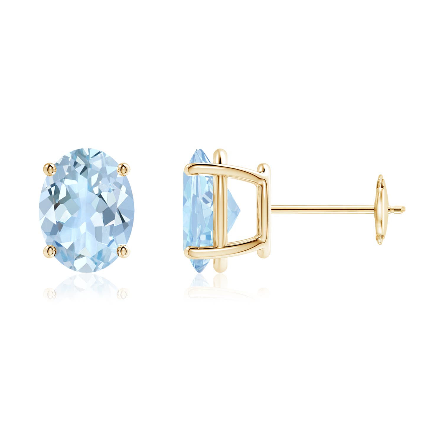 AA - Aquamarine / 3 CT / 14 KT Yellow Gold