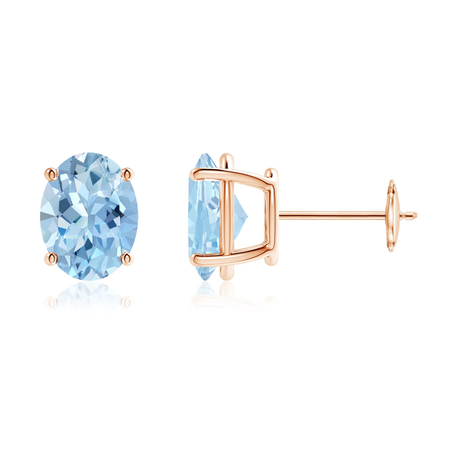 AAA - Aquamarine / 3 CT / 14 KT Rose Gold