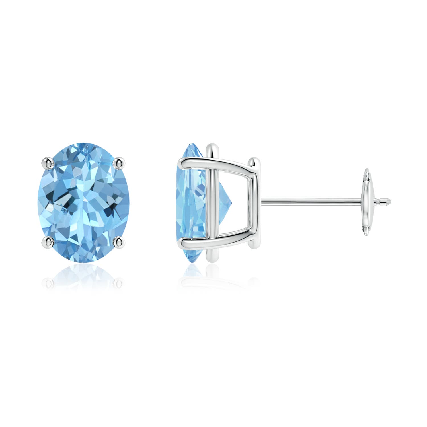 AAAA - Aquamarine / 3 CT / 14 KT White Gold