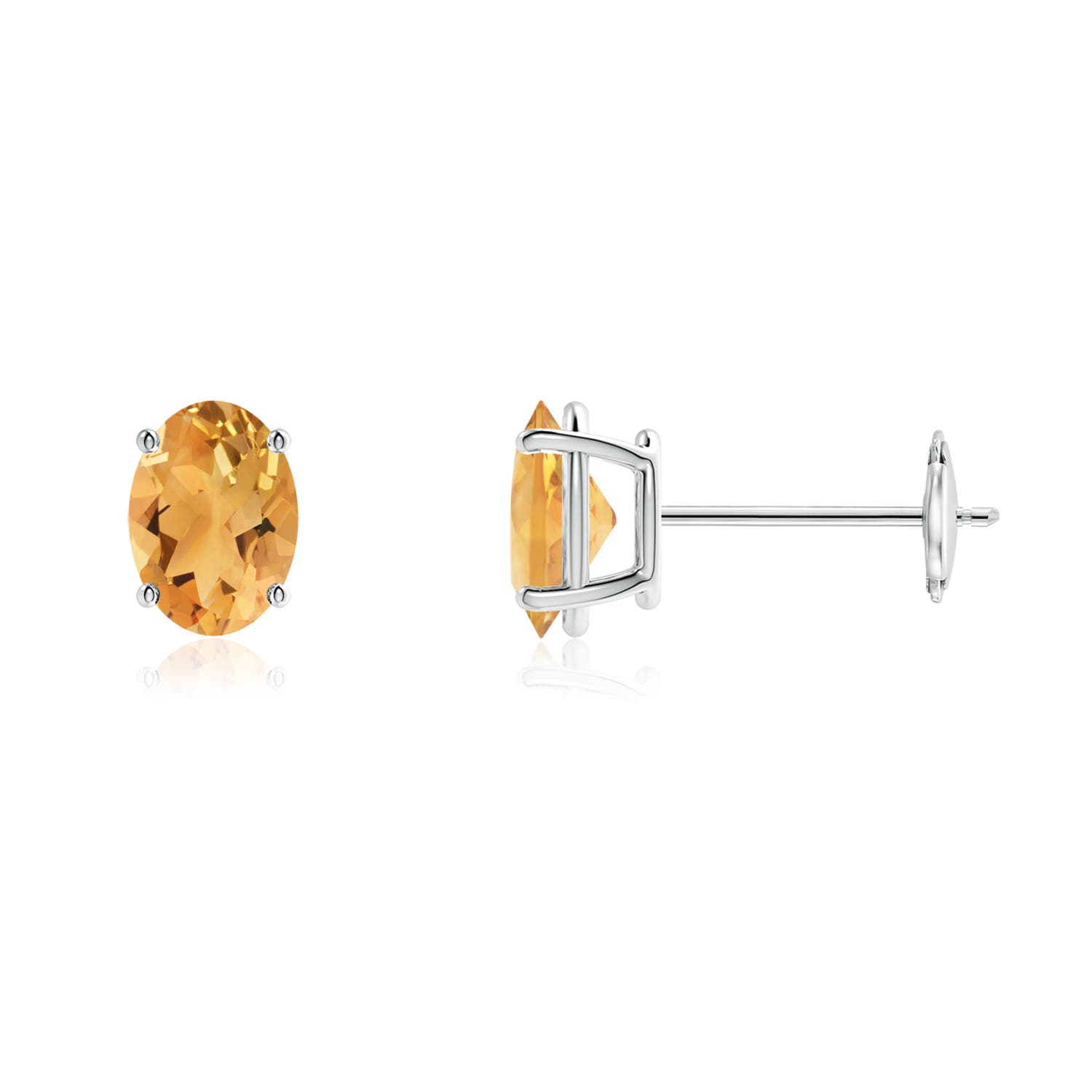 A - Citrine / 1.5 CT / 14 KT White Gold