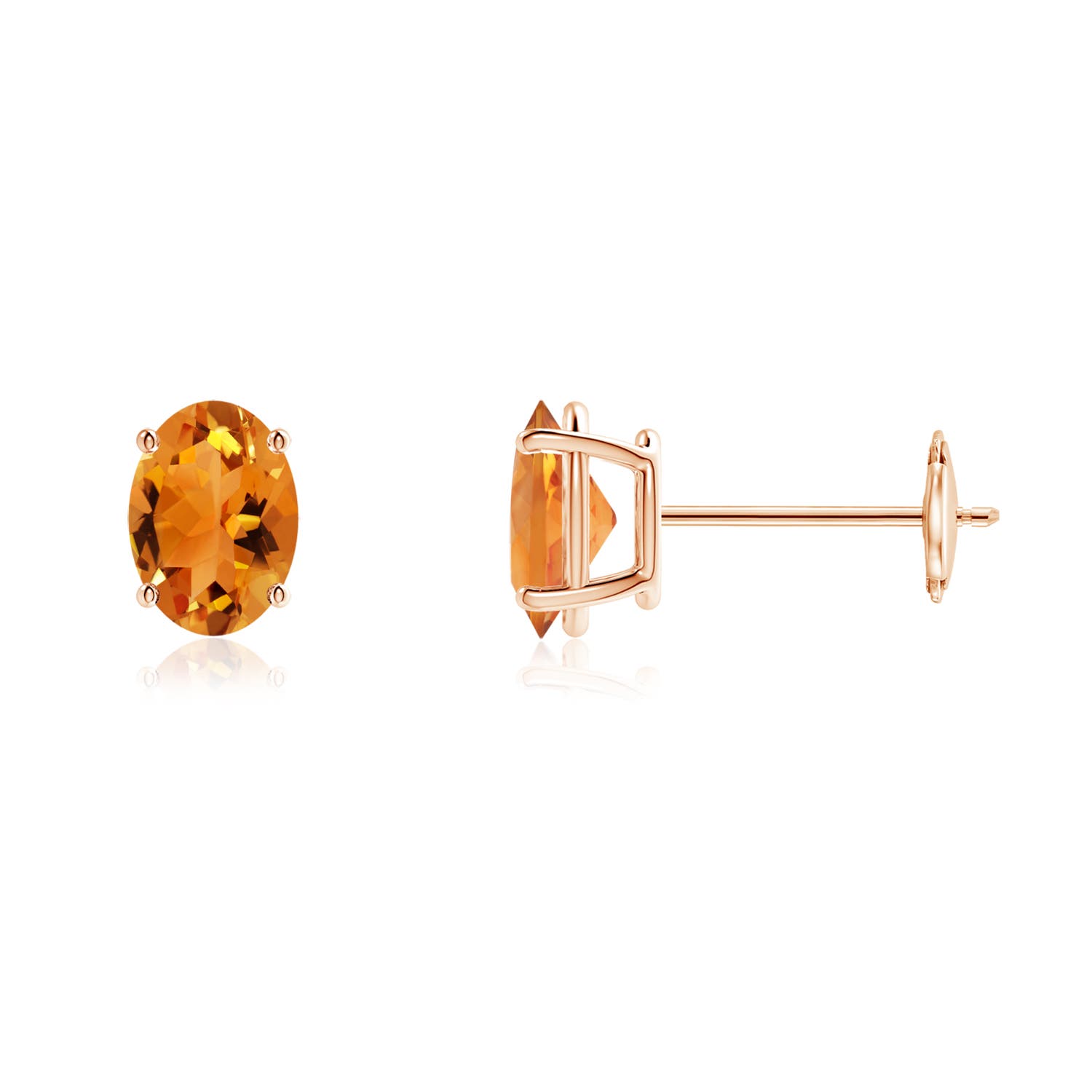 AAA - Citrine / 1.5 CT / 14 KT Rose Gold