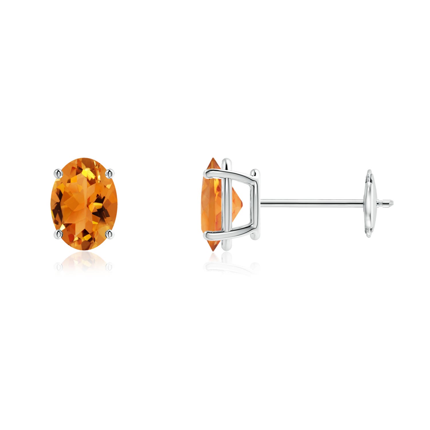 AAA - Citrine / 1.5 CT / 14 KT White Gold