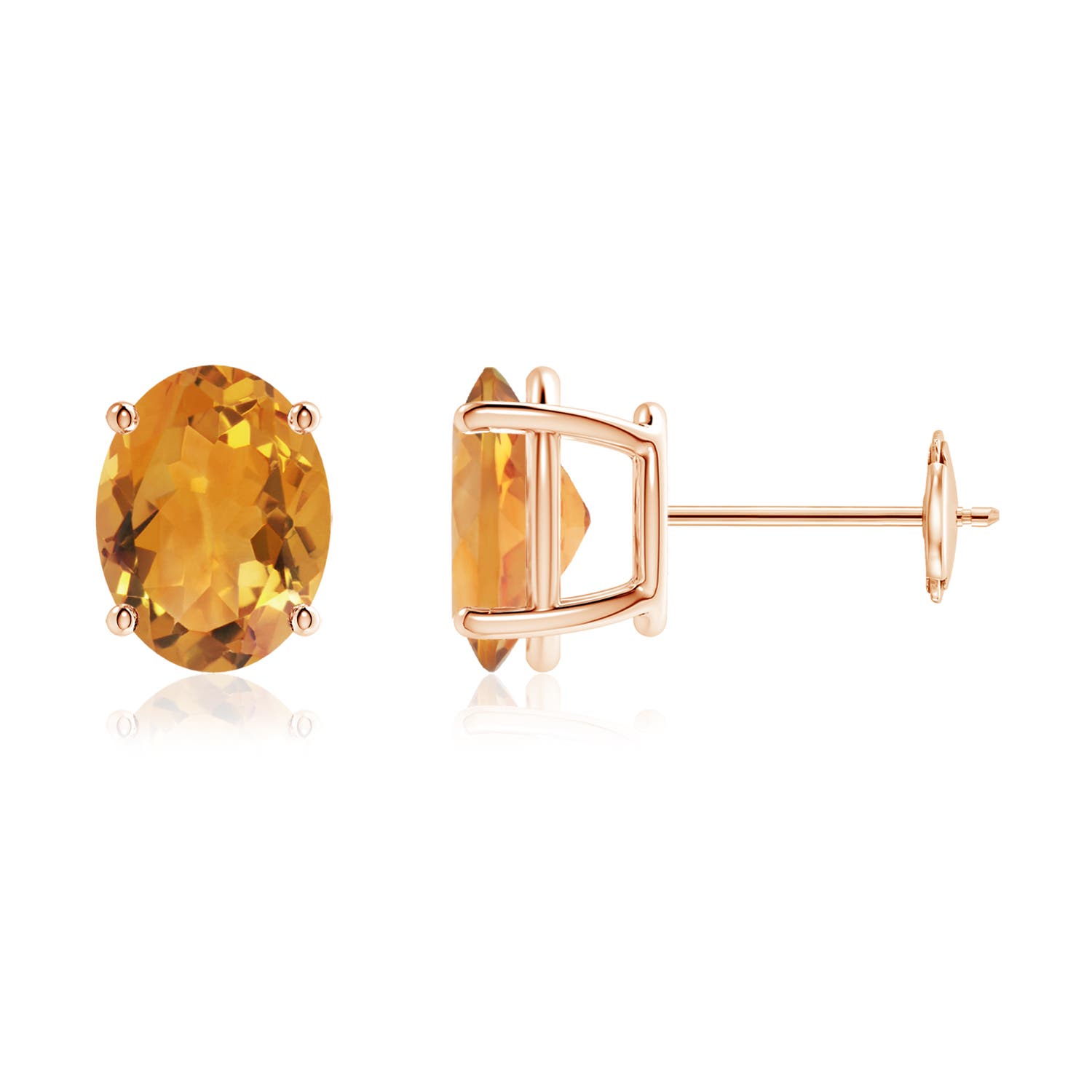 AA - Citrine / 3.3 CT / 14 KT Rose Gold