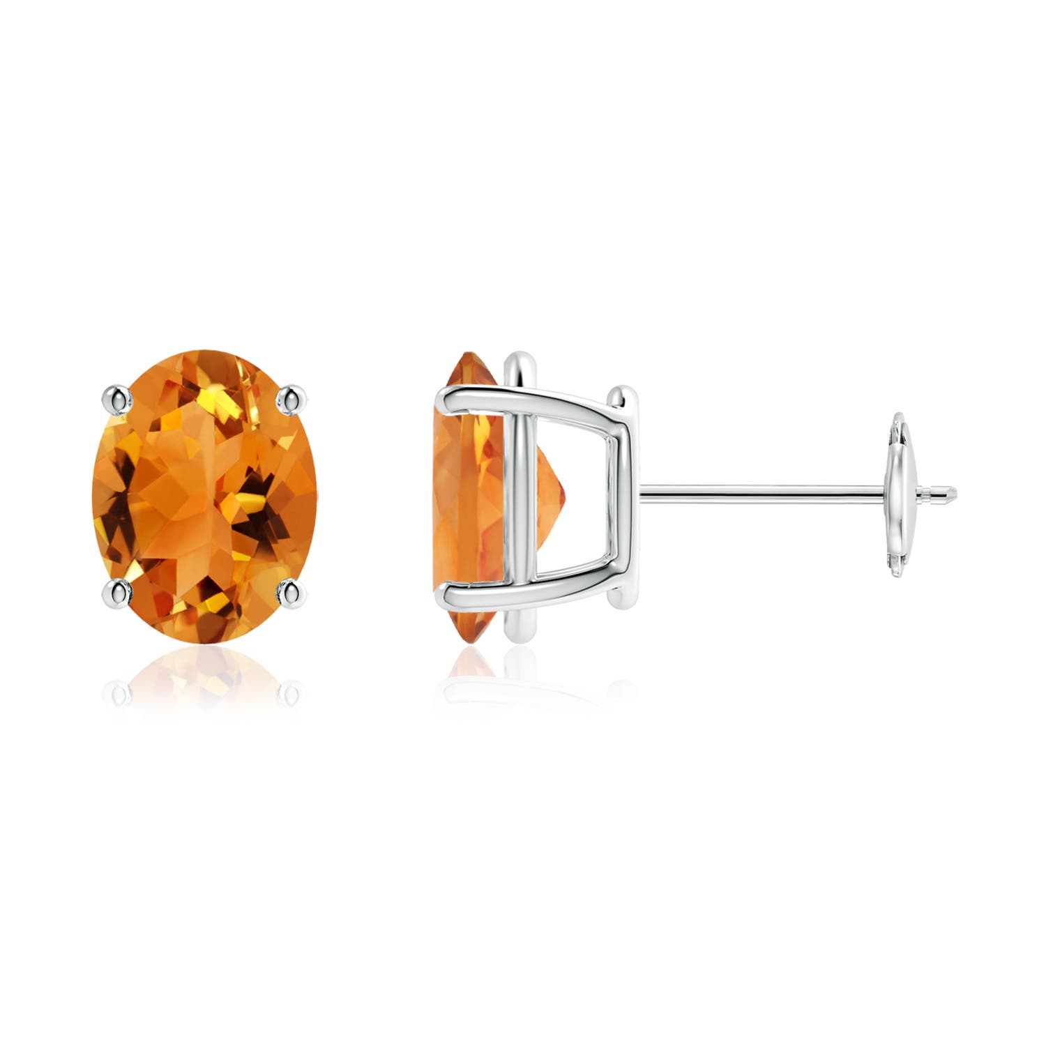 AAA - Citrine / 3.3 CT / 14 KT White Gold