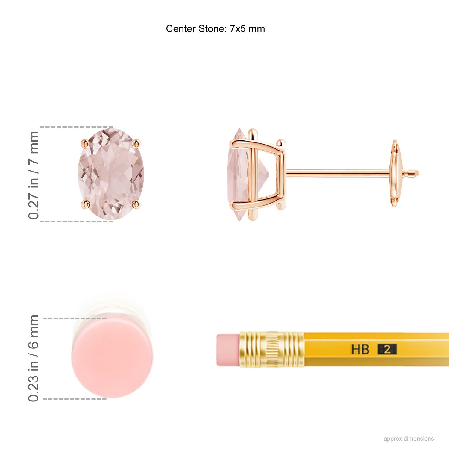 A - Morganite / 1.4 CT / 14 KT Rose Gold