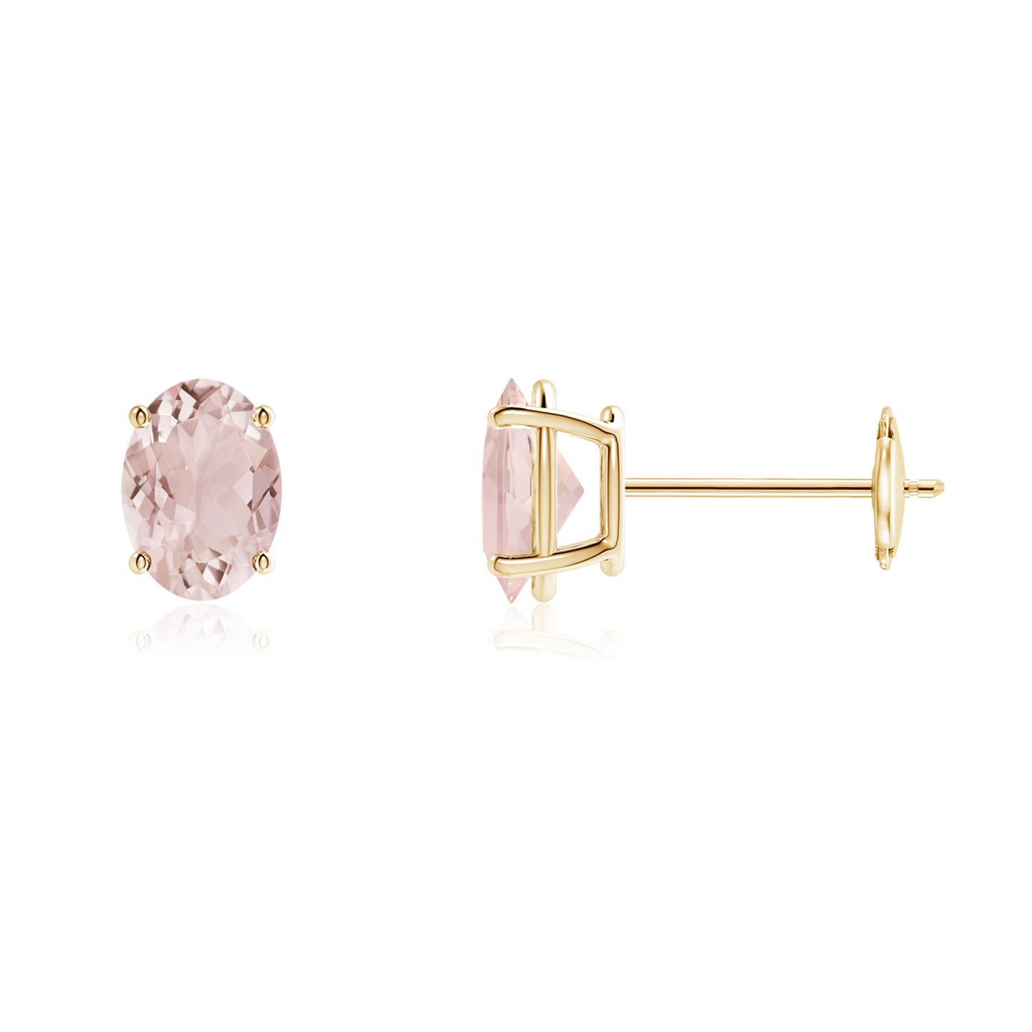 A - Morganite / 1.4 CT / 14 KT Yellow Gold