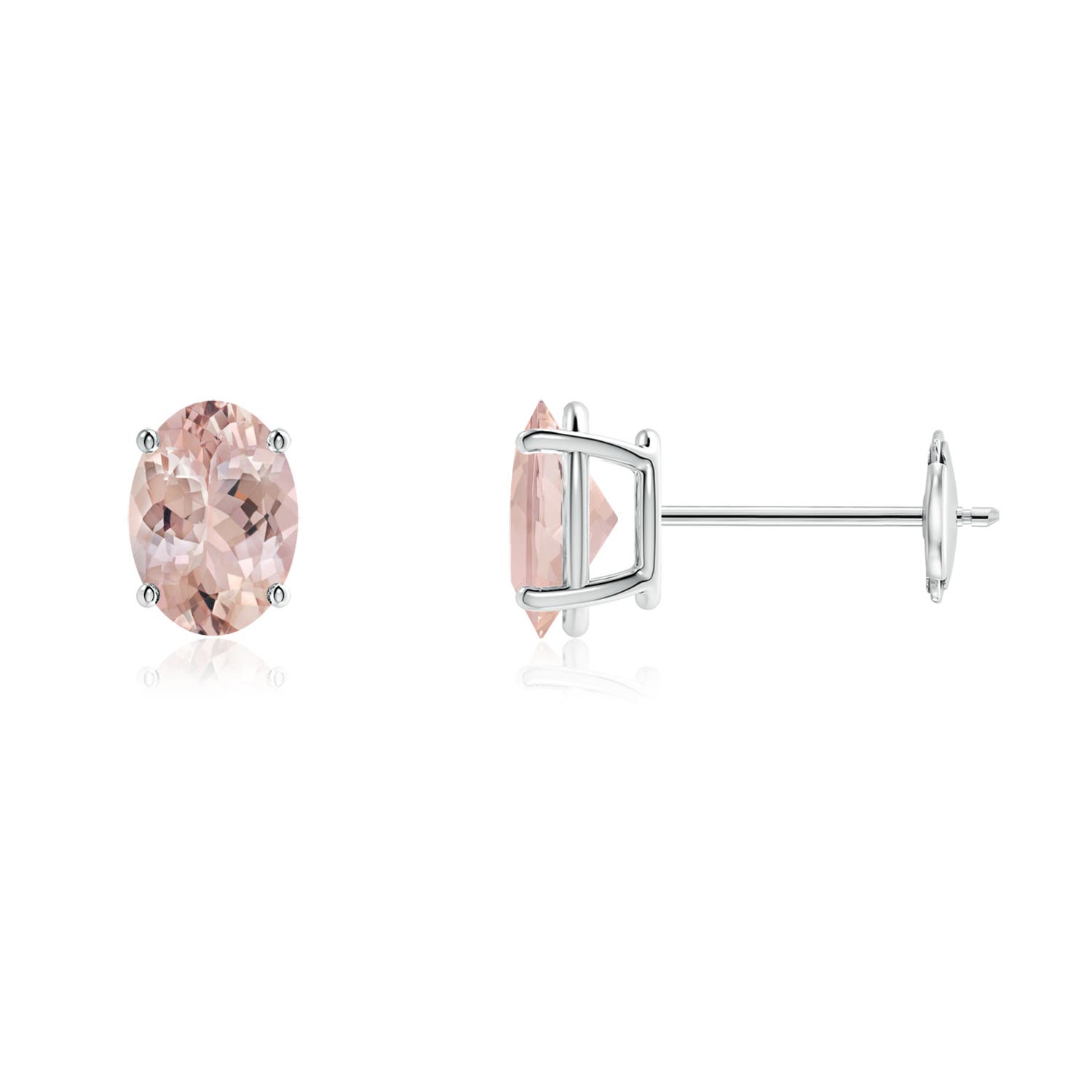 AA - Morganite / 1.4 CT / 14 KT White Gold