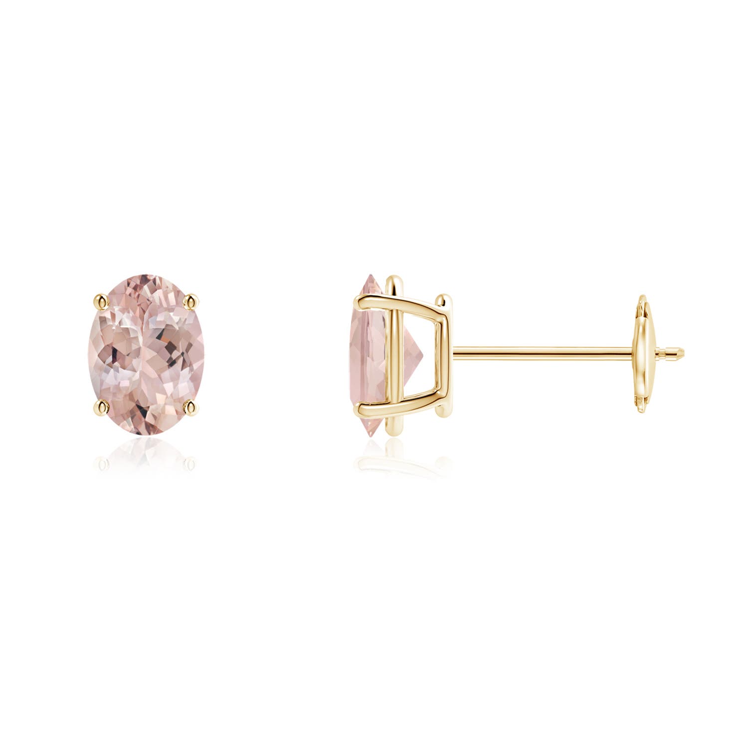 AA - Morganite / 1.4 CT / 14 KT Yellow Gold