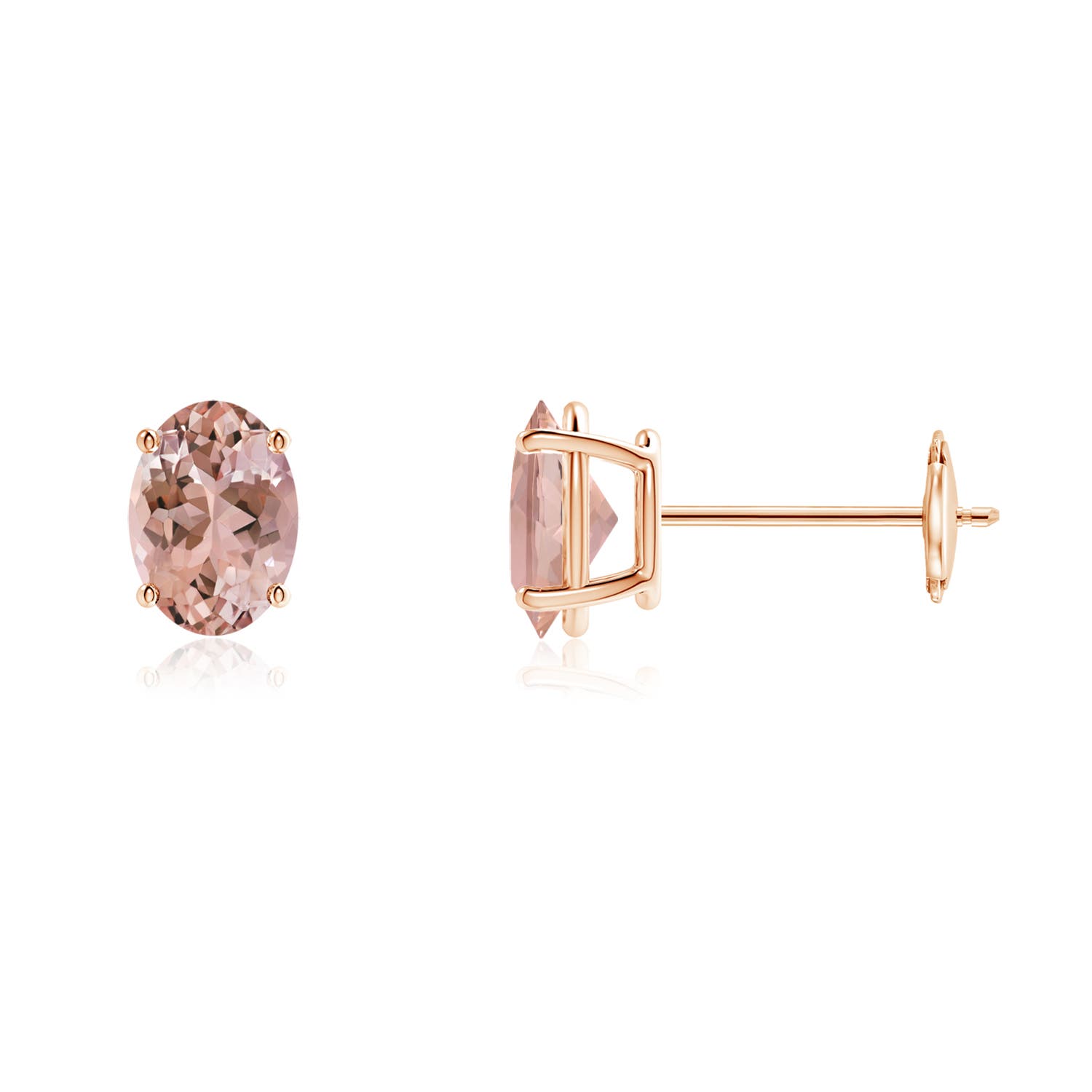 AAAA - Morganite / 1.4 CT / 14 KT Rose Gold