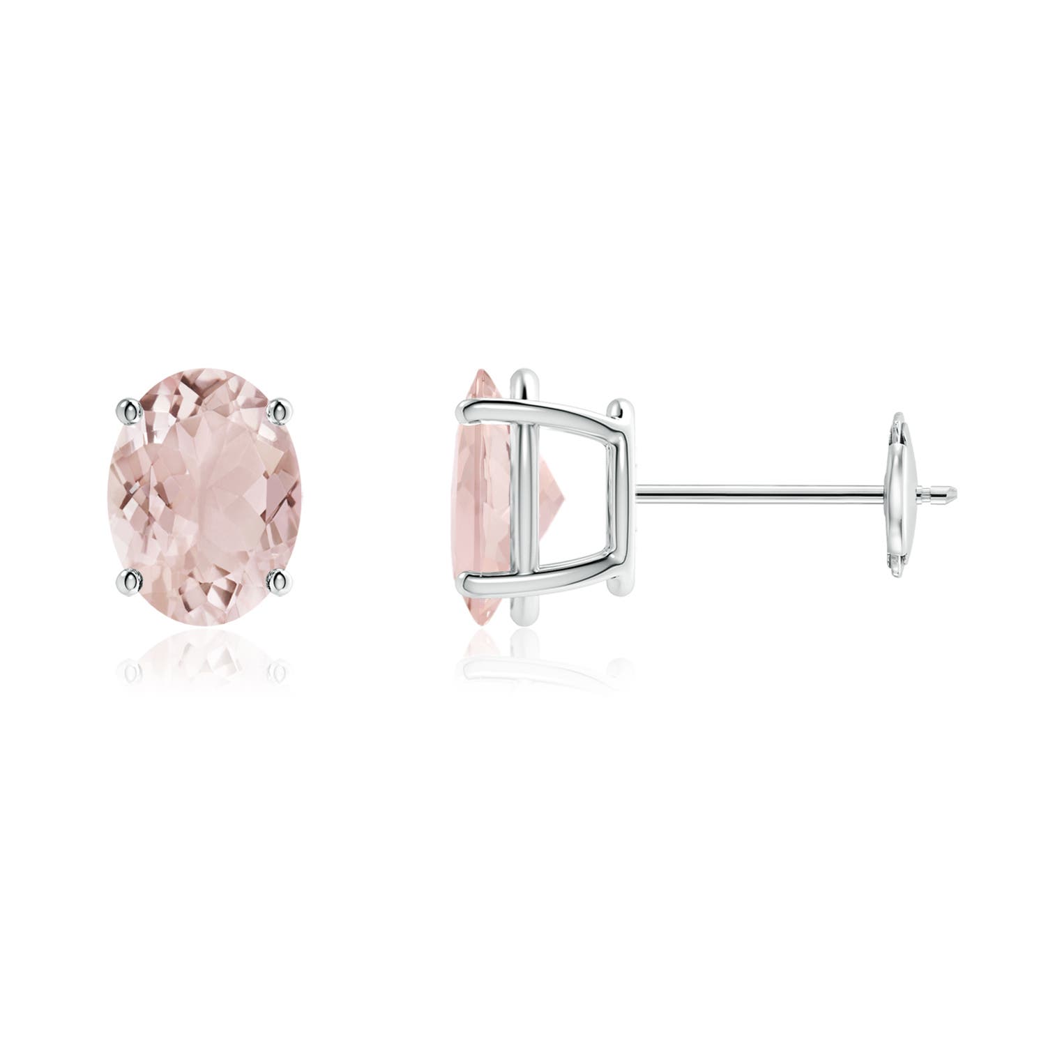 A - Morganite / 2.2 CT / 14 KT White Gold