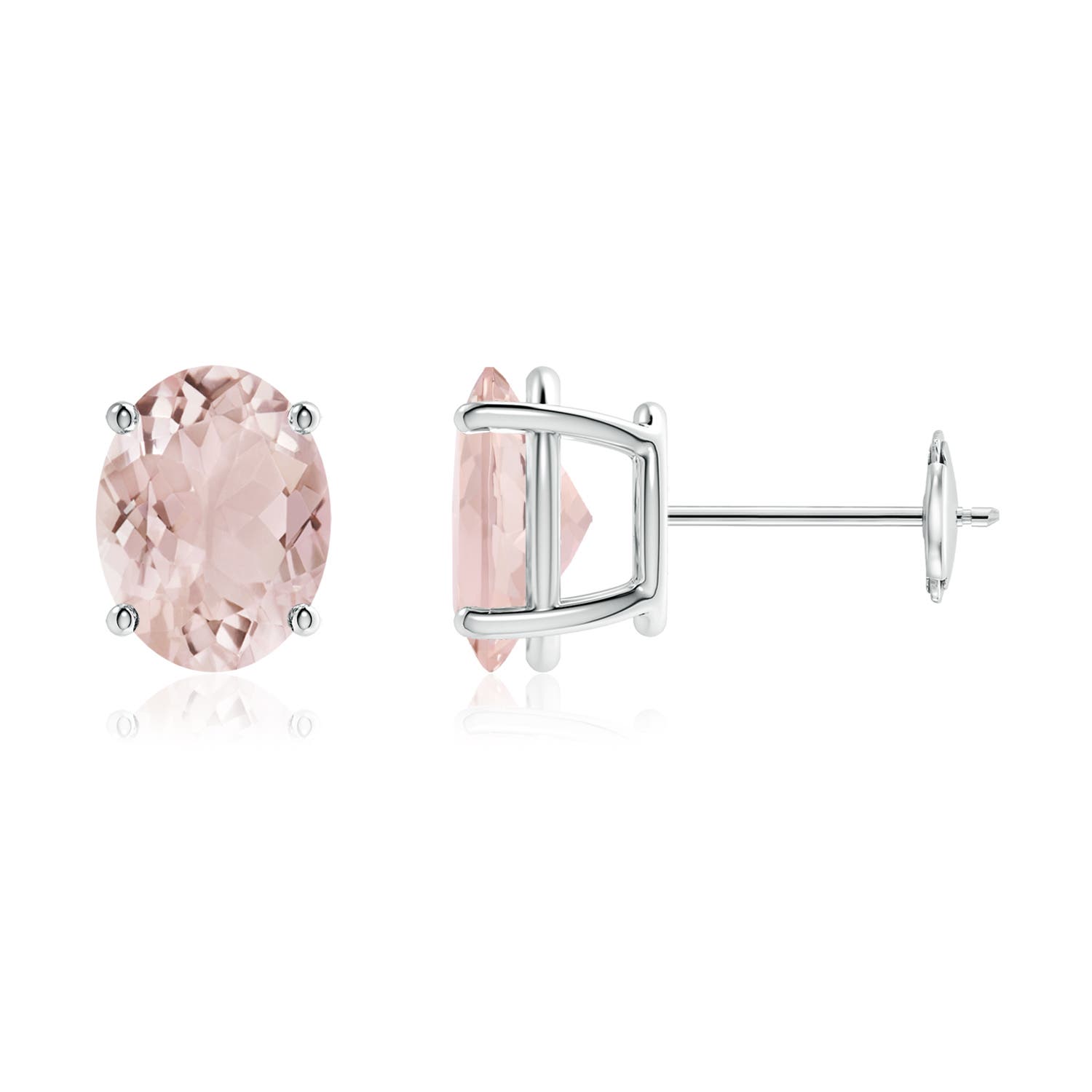 A - Morganite / 3.3 CT / 14 KT White Gold