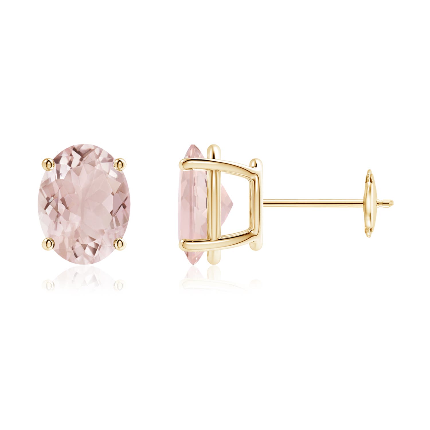 A - Morganite / 3.3 CT / 14 KT Yellow Gold