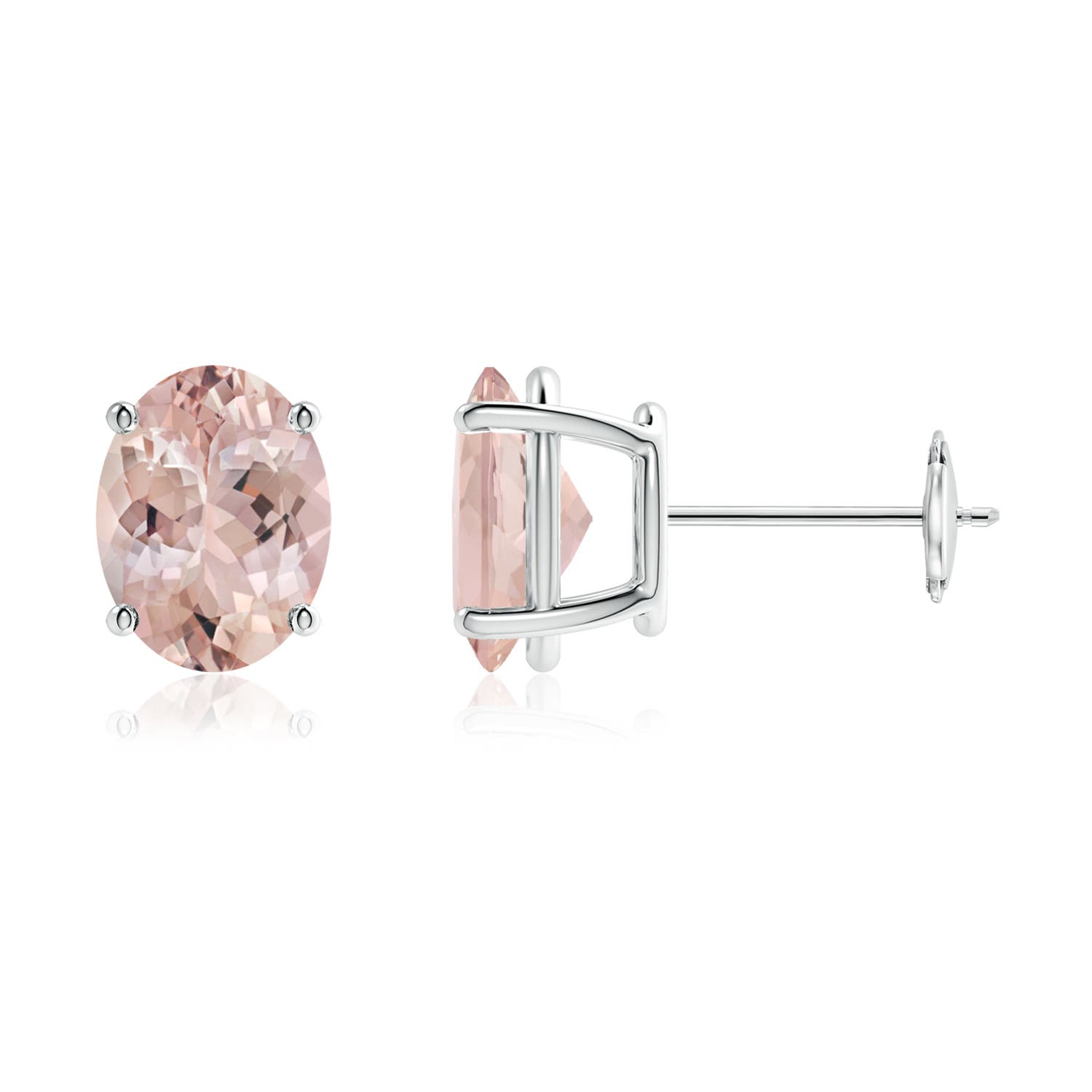 AA - Morganite / 3.3 CT / 14 KT White Gold