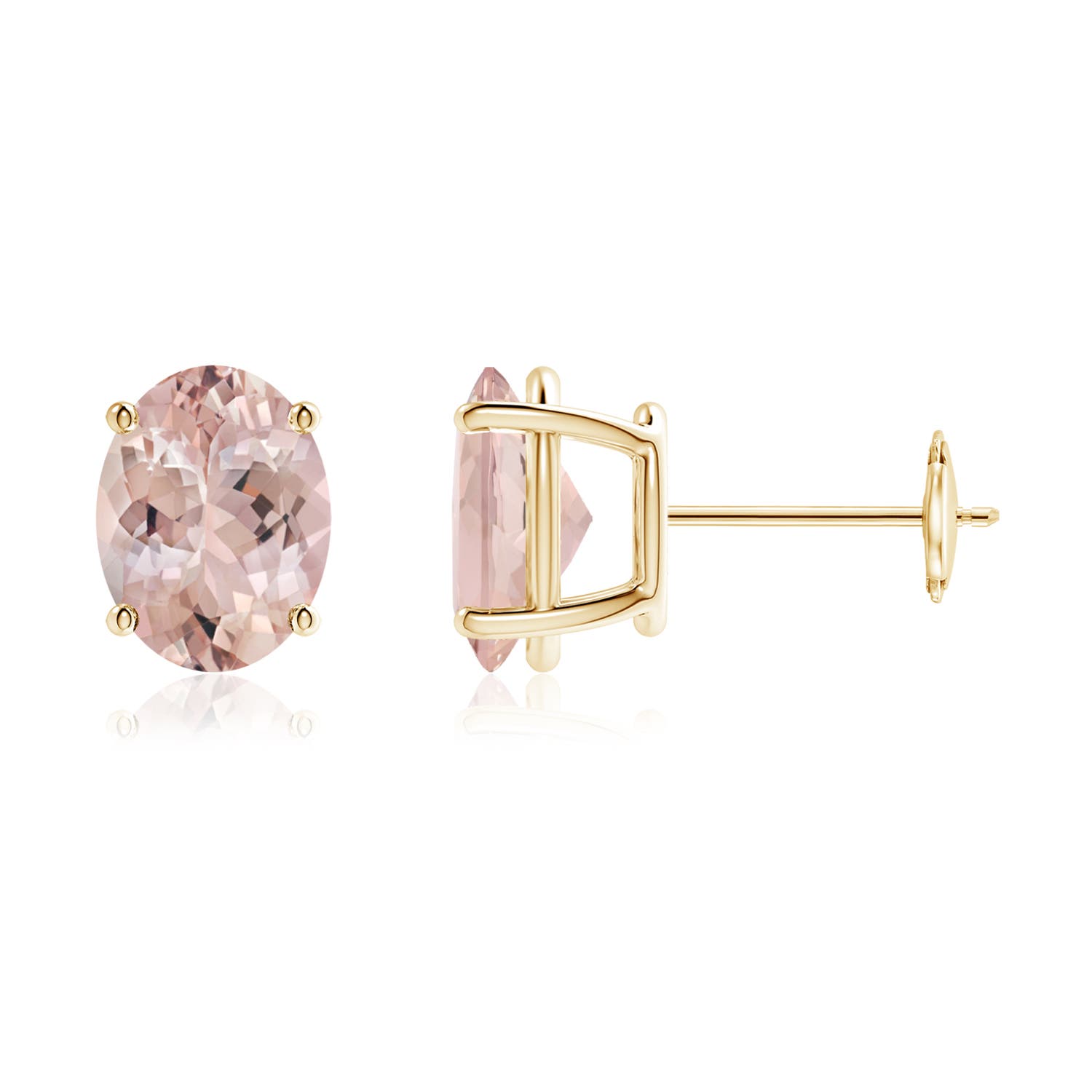 AA - Morganite / 3.3 CT / 14 KT Yellow Gold