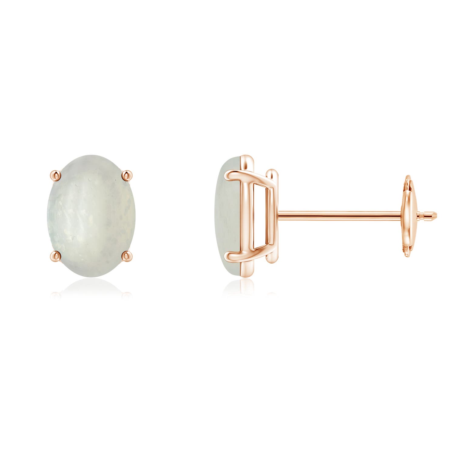 A - Moonstone / 1.36 CT / 14 KT Rose Gold