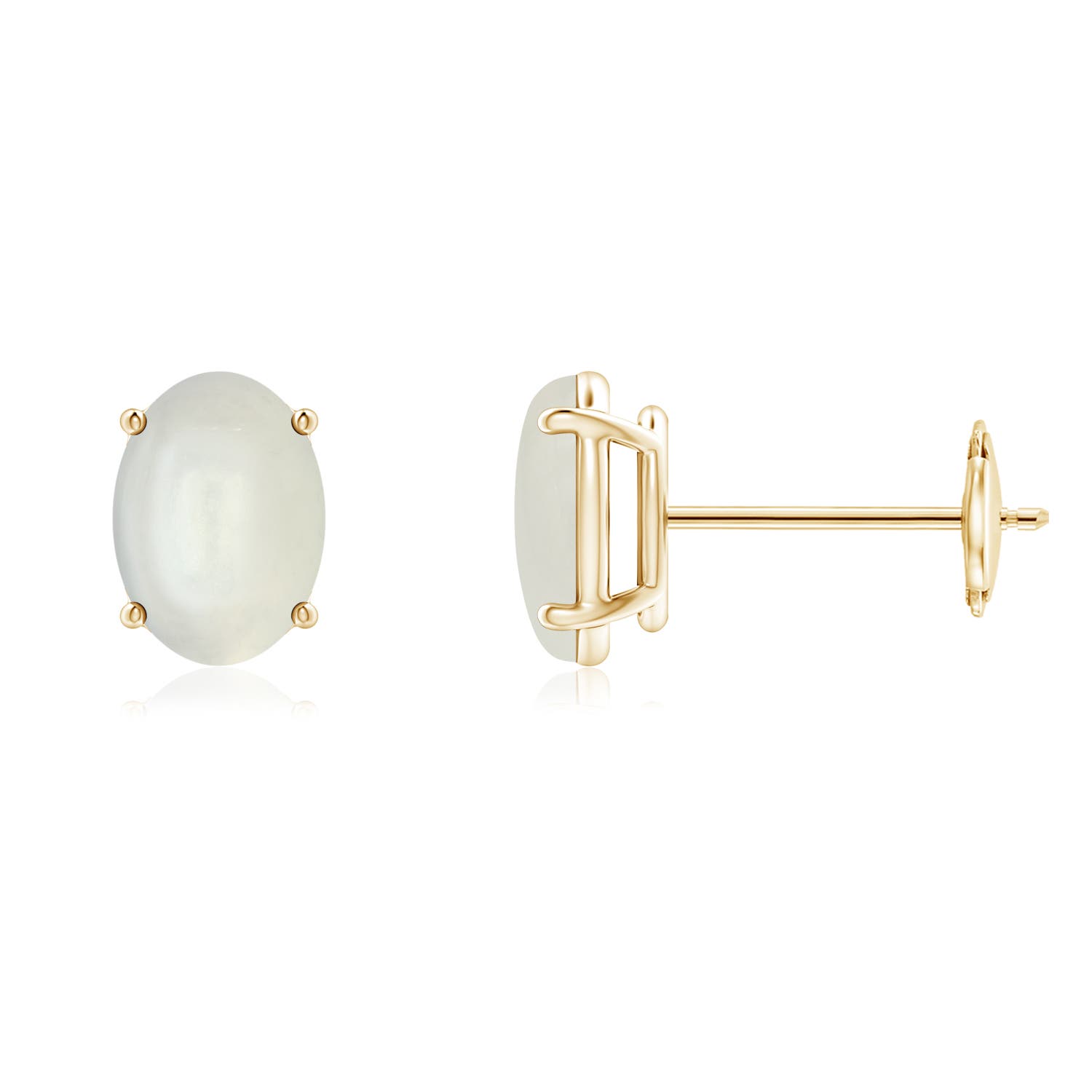 AAAA - Moonstone / 1.36 CT / 14 KT Yellow Gold