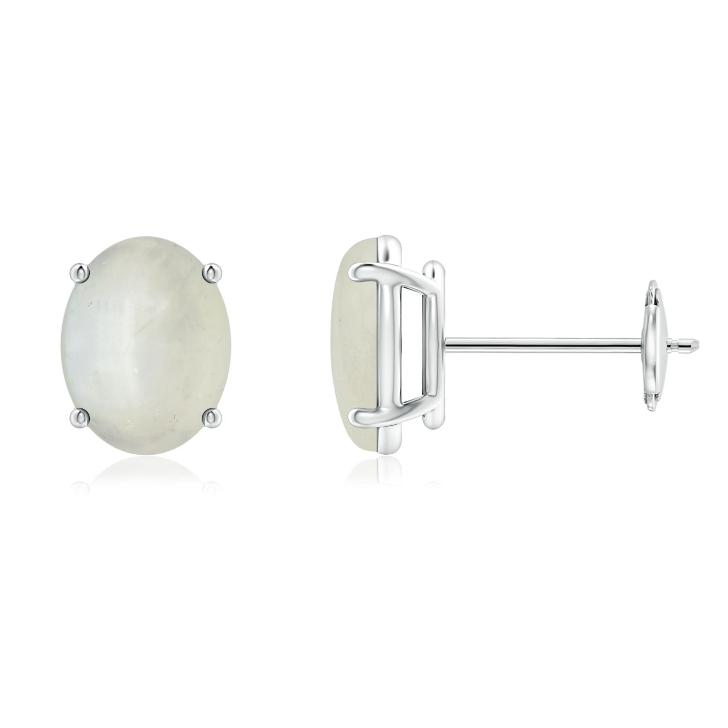 AA - Moonstone / 2.2 CT / 14 KT White Gold