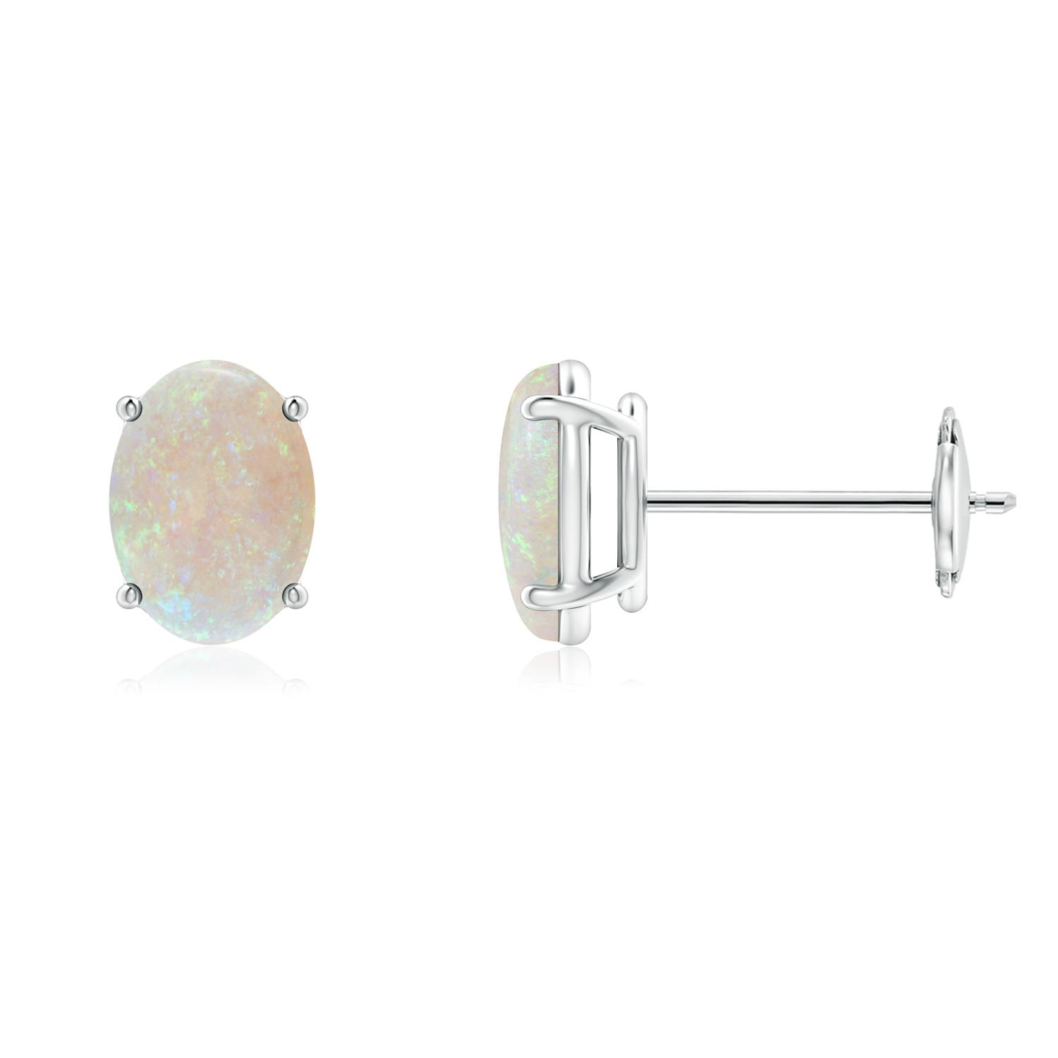 AA - Opal / 0.9 CT / 14 KT White Gold