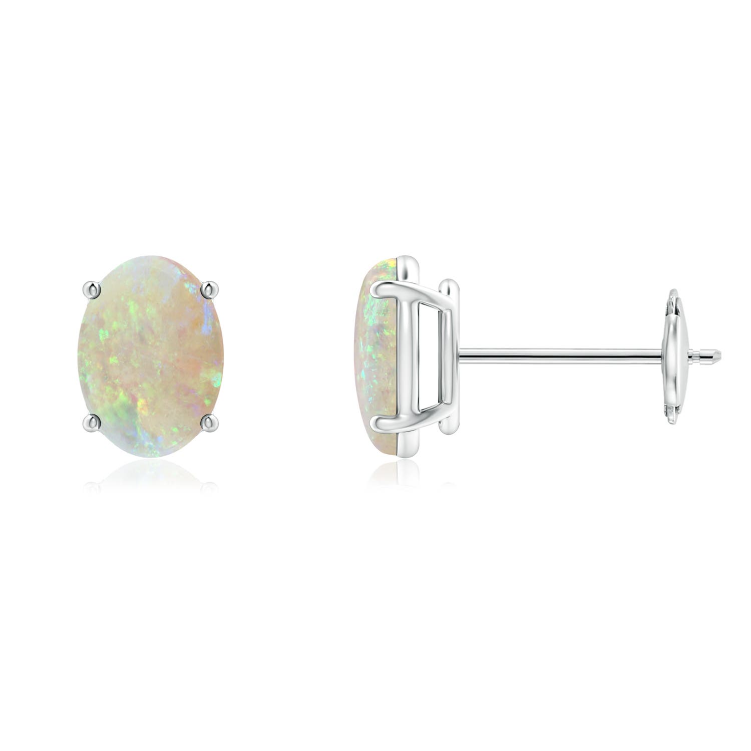 AAA - Opal / 0.9 CT / 14 KT White Gold