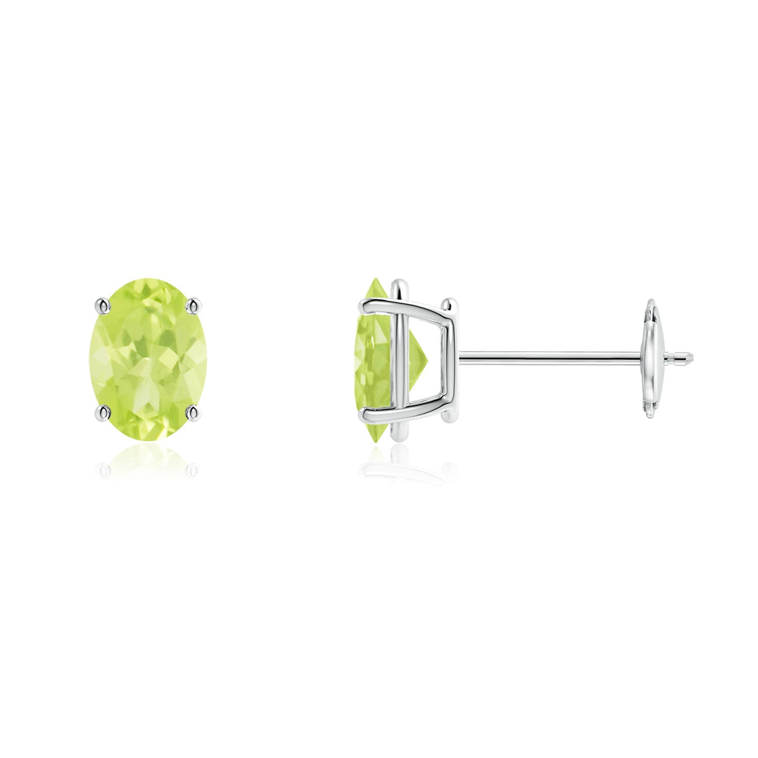 A - Peridot / 1.7 CT / 14 KT White Gold