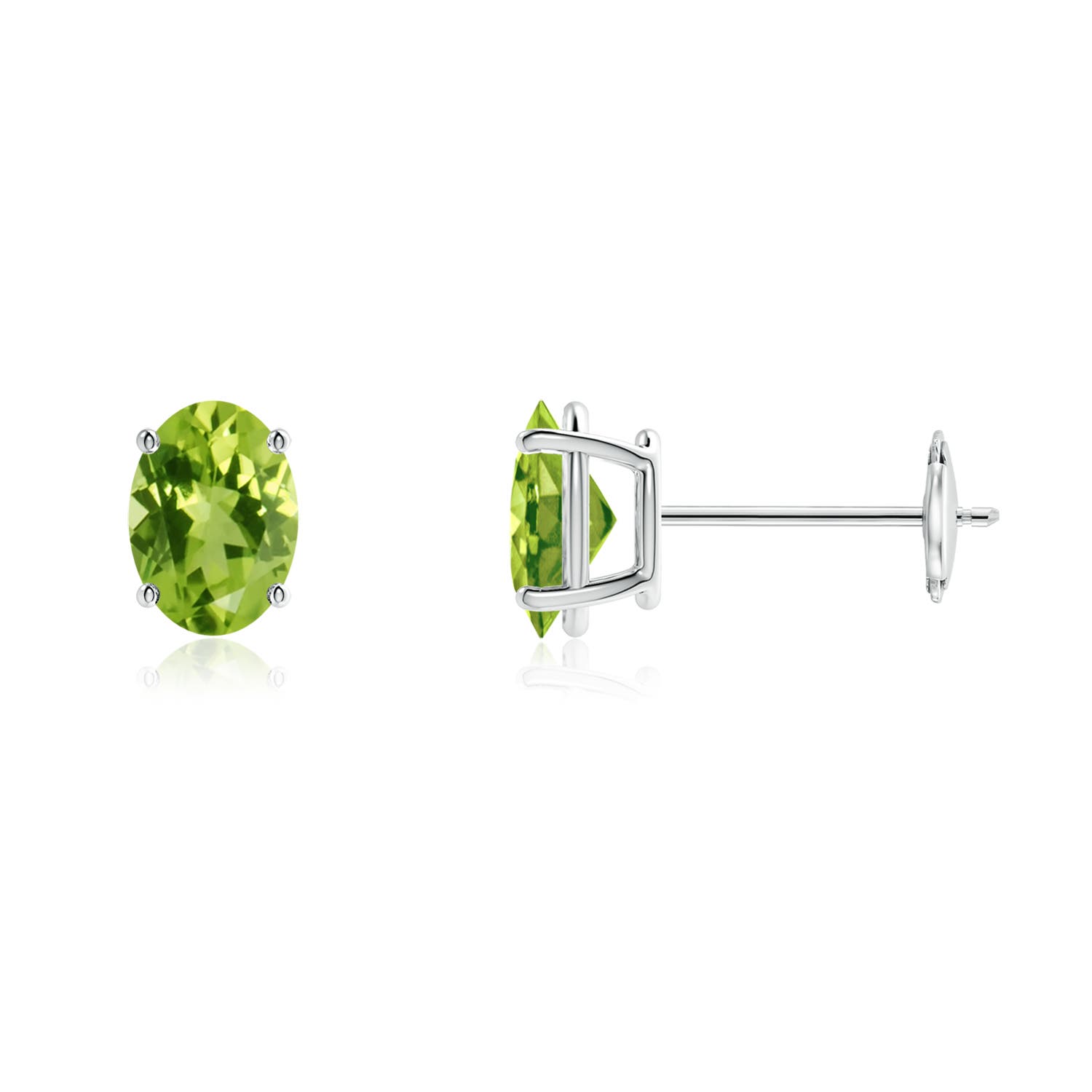 AAA - Peridot / 1.7 CT / 14 KT White Gold