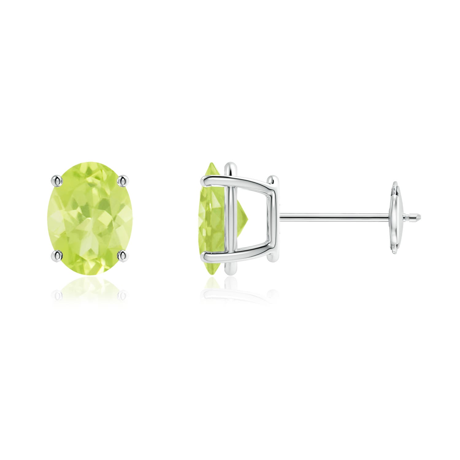 A - Peridot / 2.7 CT / 14 KT White Gold