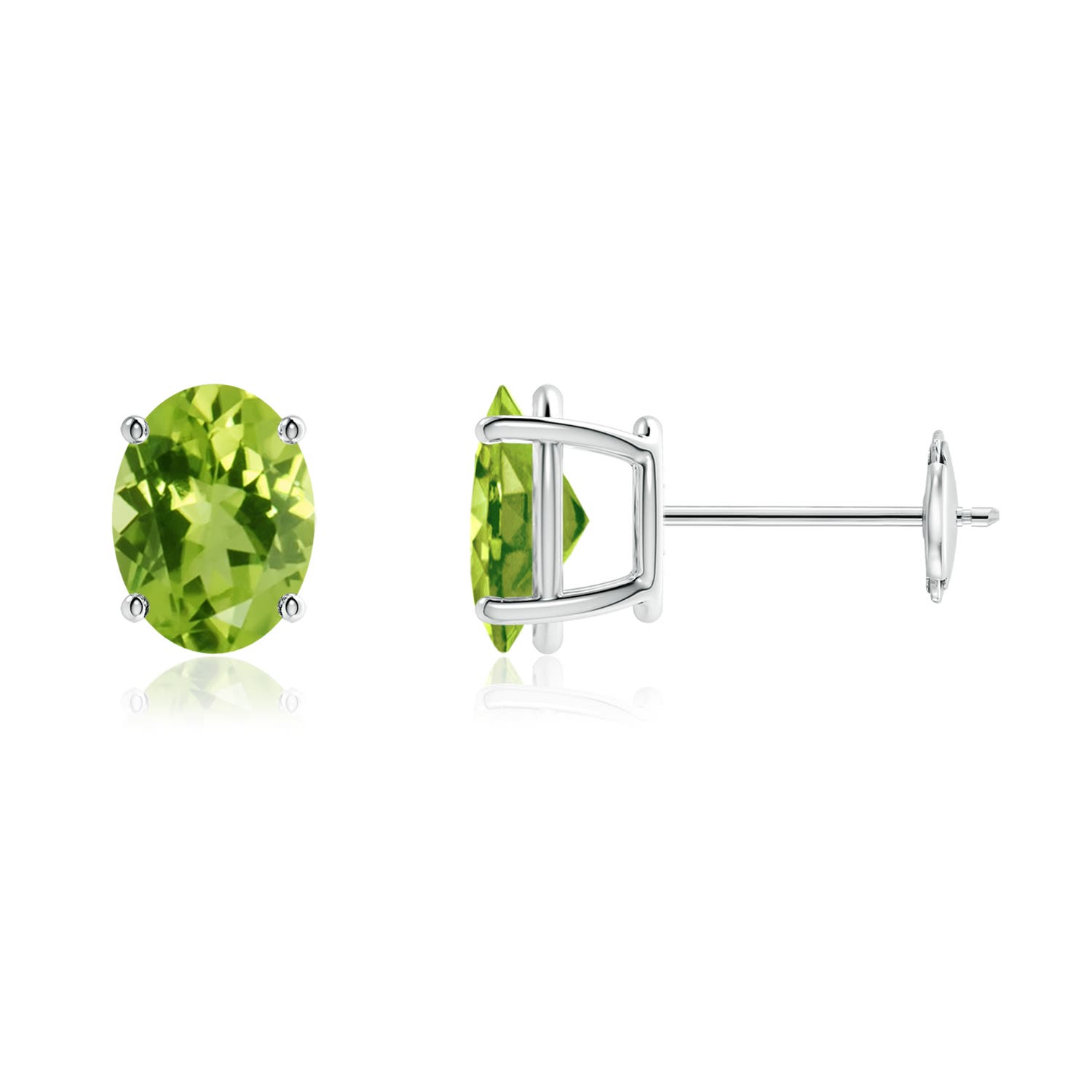 AAA - Peridot / 2.7 CT / 14 KT White Gold