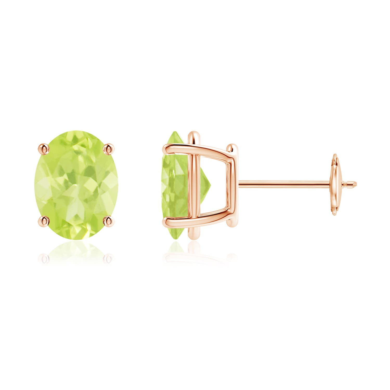 A - Peridot / 3.8 CT / 14 KT Rose Gold