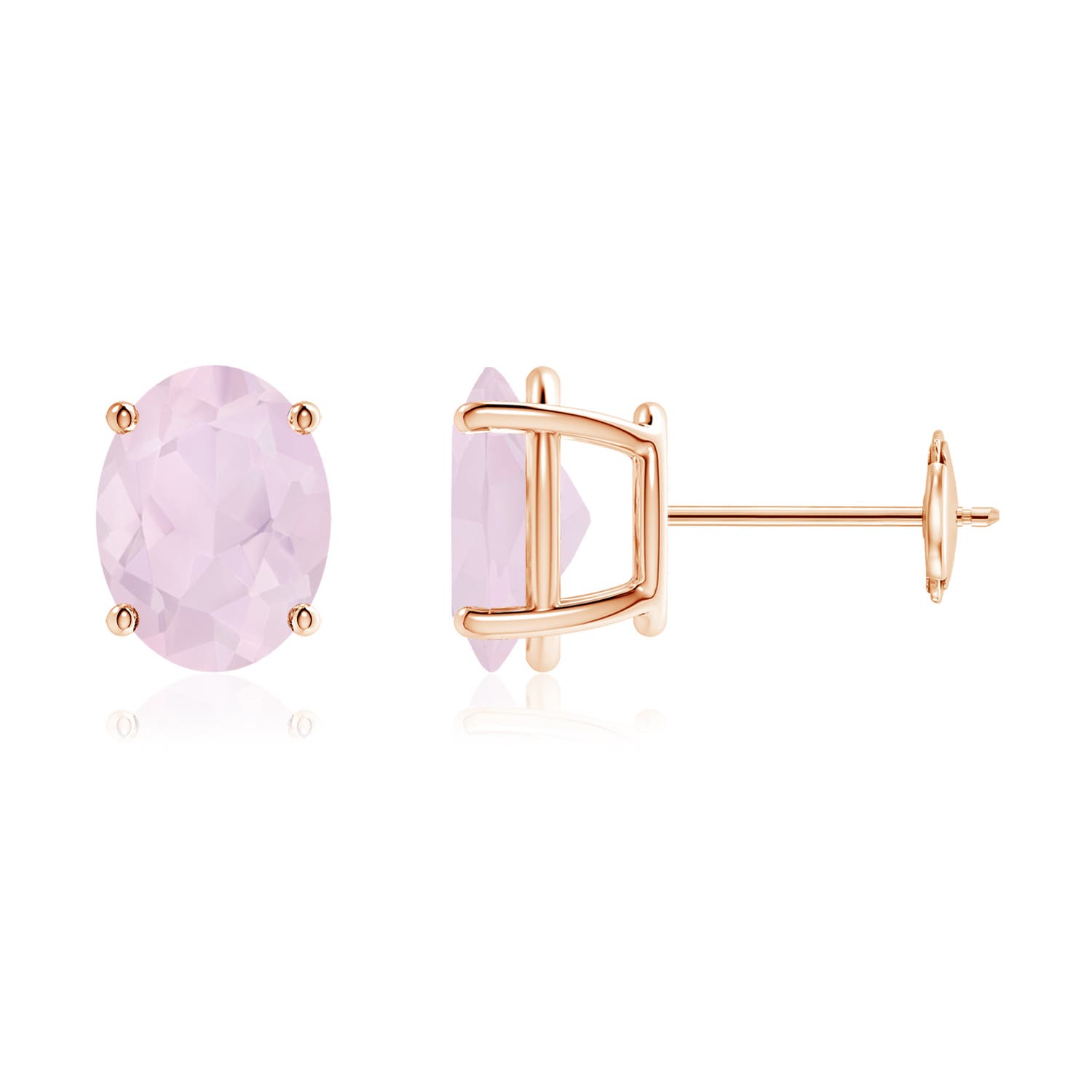 A - Rose Quartz / 3.04 CT / 14 KT Rose Gold