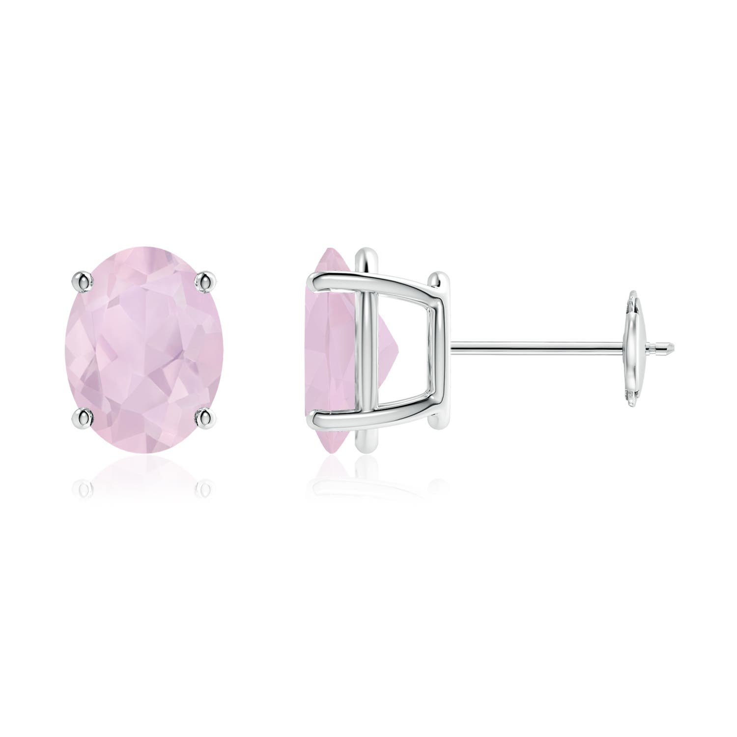 AA - Rose Quartz / 3.04 CT / 14 KT White Gold