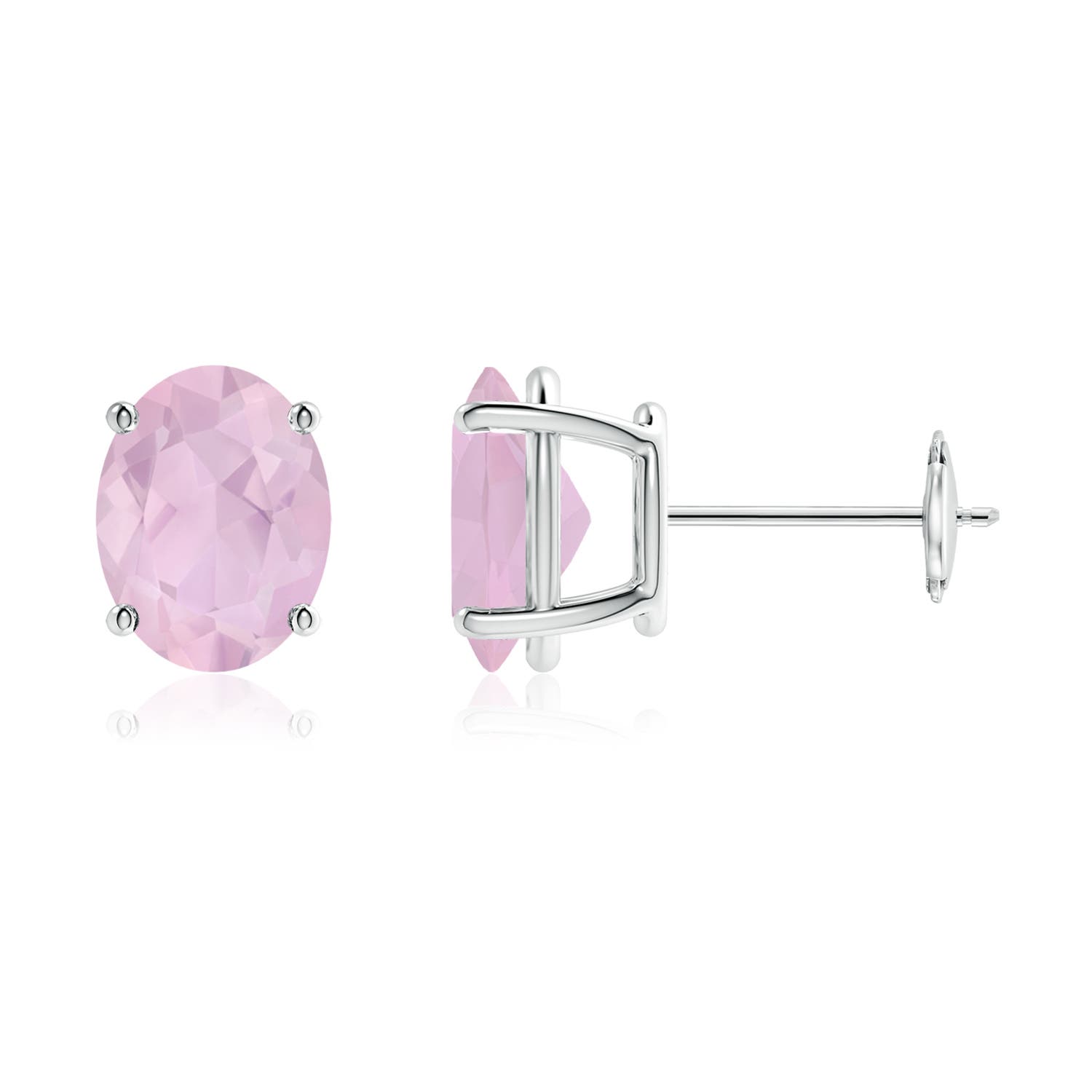 AAA - Rose Quartz / 3.04 CT / 14 KT White Gold