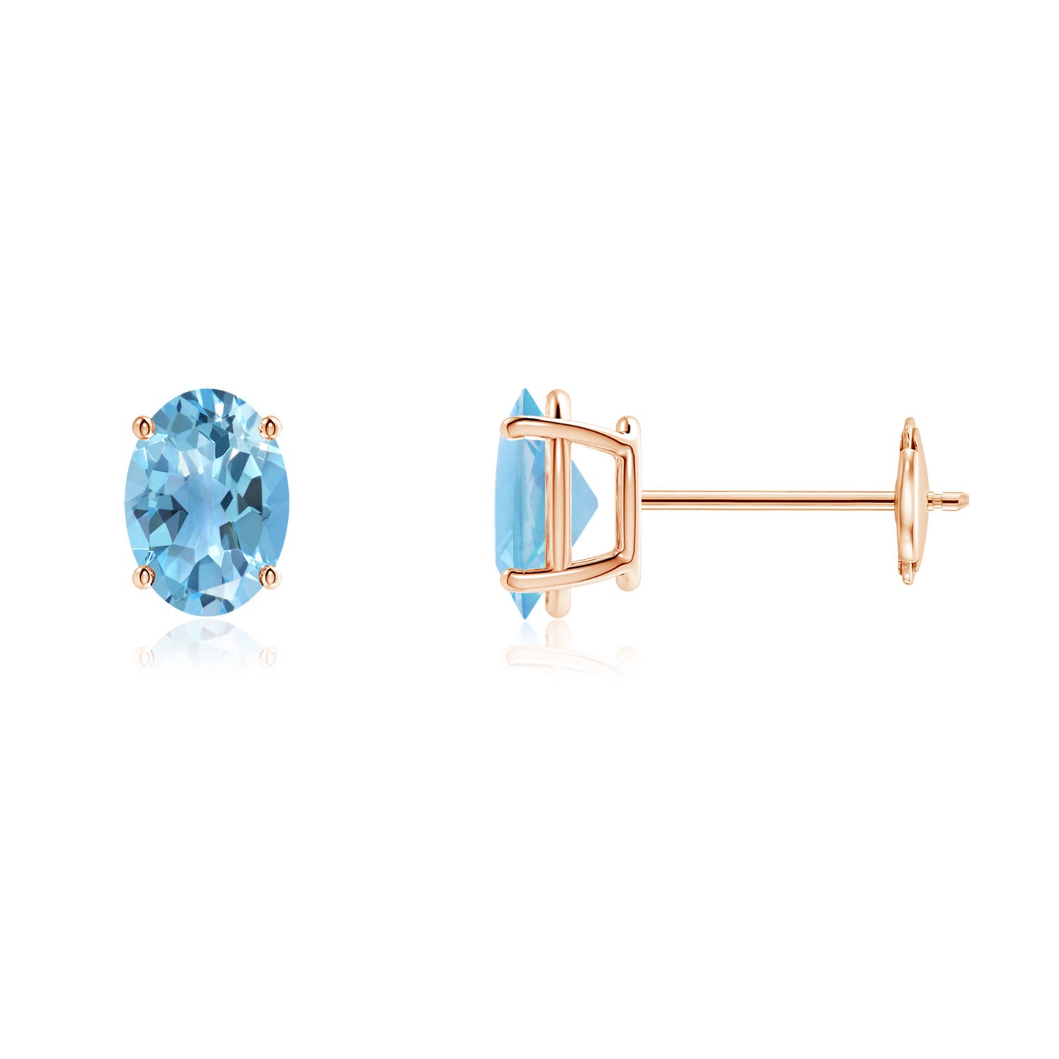 A - Swiss Blue Topaz / 1.9 CT / 14 KT Rose Gold