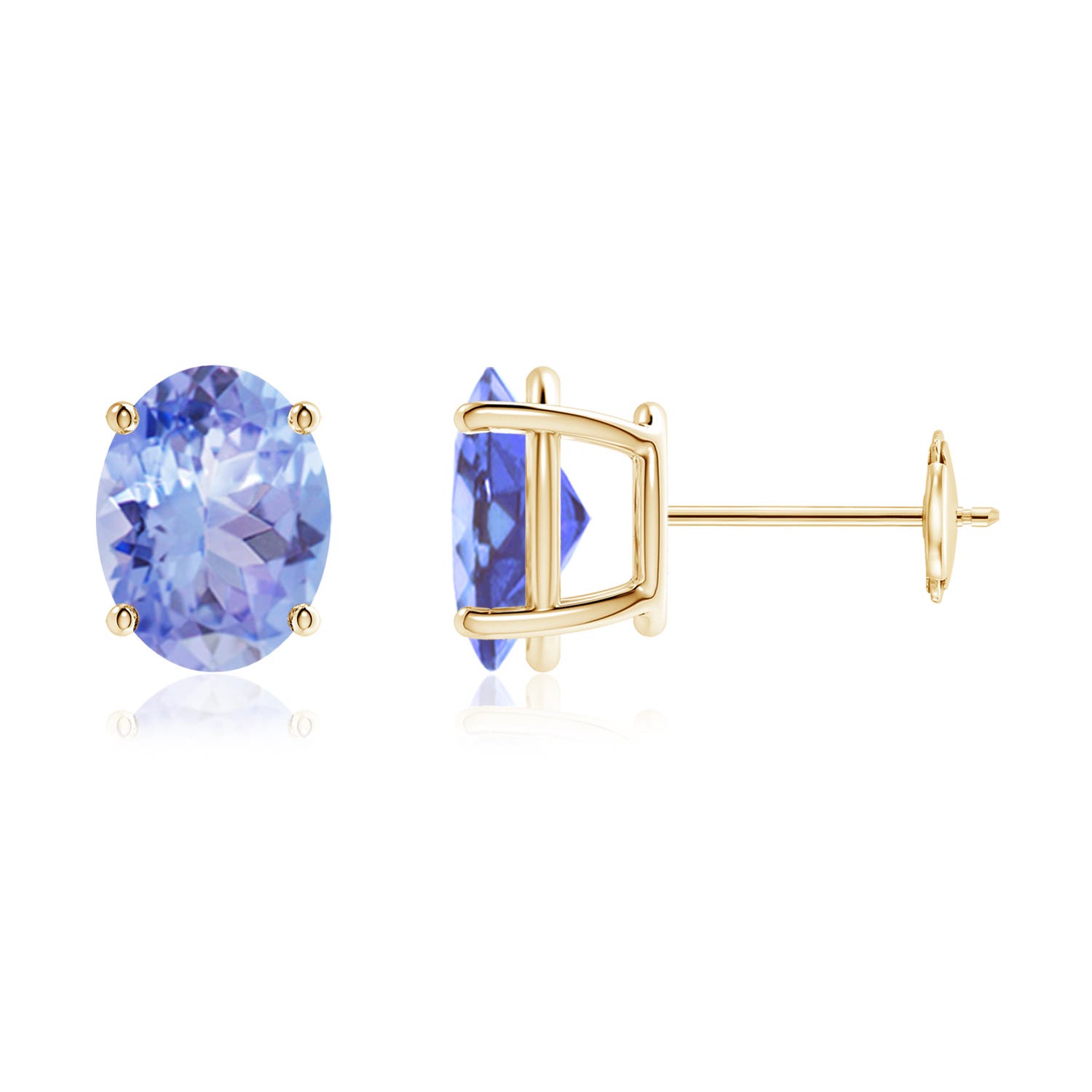 A - Tanzanite / 3.8 CT / 14 KT Yellow Gold