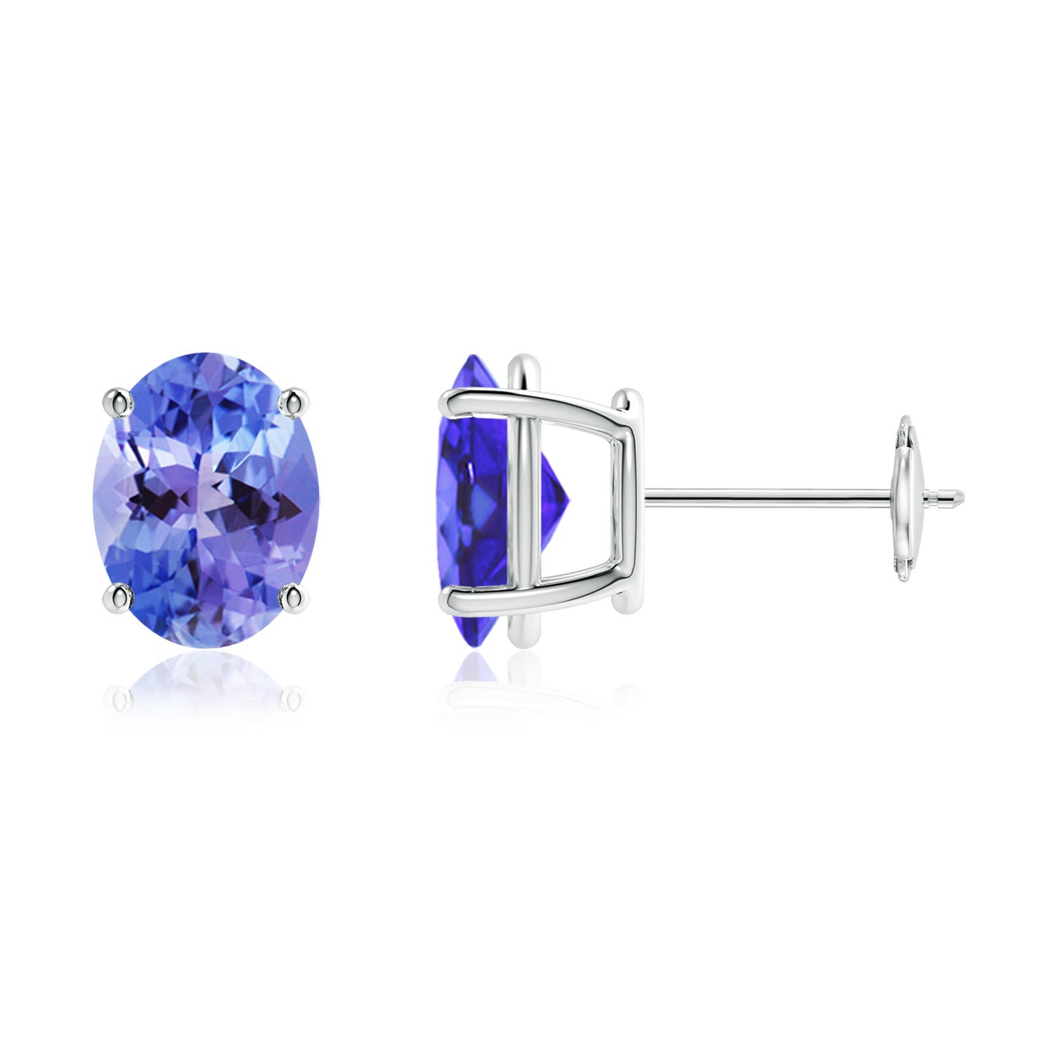 AA - Tanzanite / 3.8 CT / 14 KT White Gold