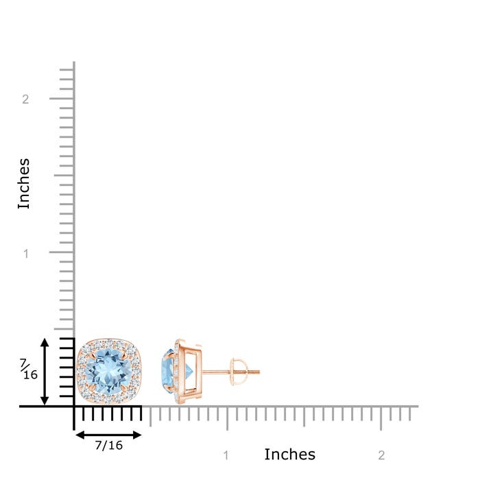 AAA - Aquamarine / 2.67 CT / 14 KT Rose Gold