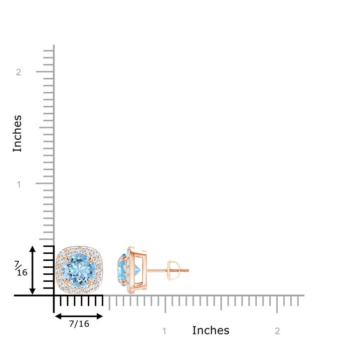 AAAA - Aquamarine / 2.67 CT / 14 KT Rose Gold