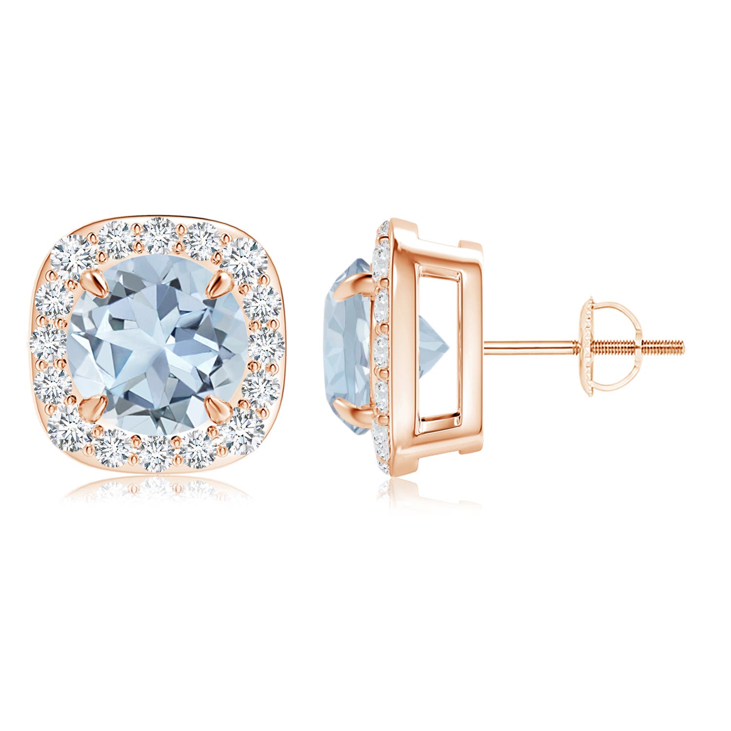 A - Aquamarine / 3.78 CT / 14 KT Rose Gold