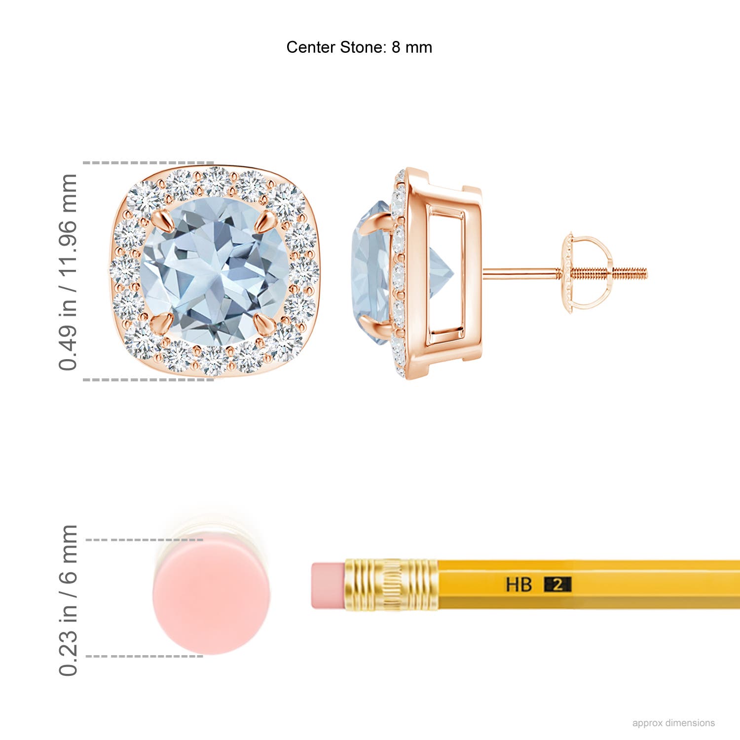 A - Aquamarine / 3.78 CT / 14 KT Rose Gold