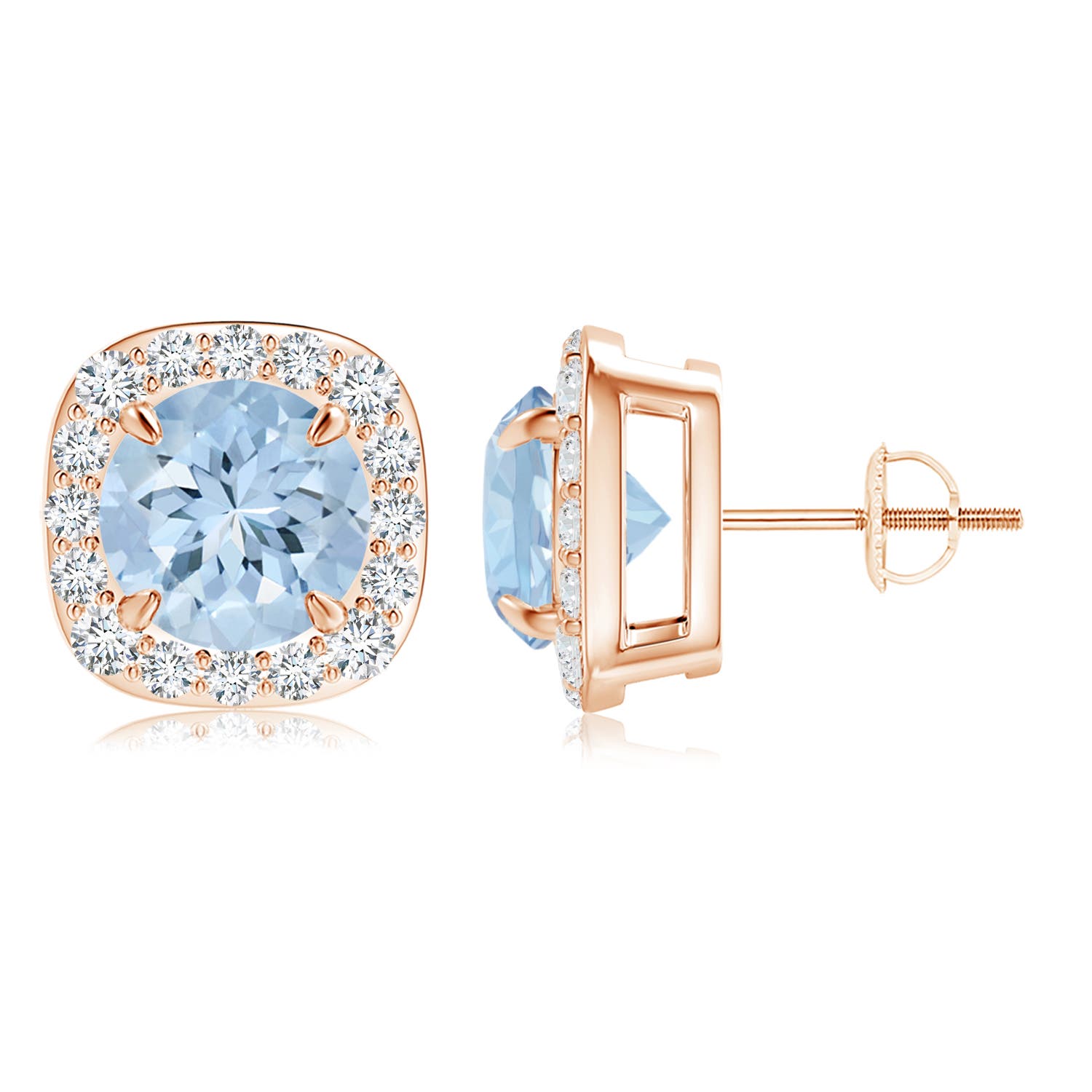 AA - Aquamarine / 3.78 CT / 14 KT Rose Gold