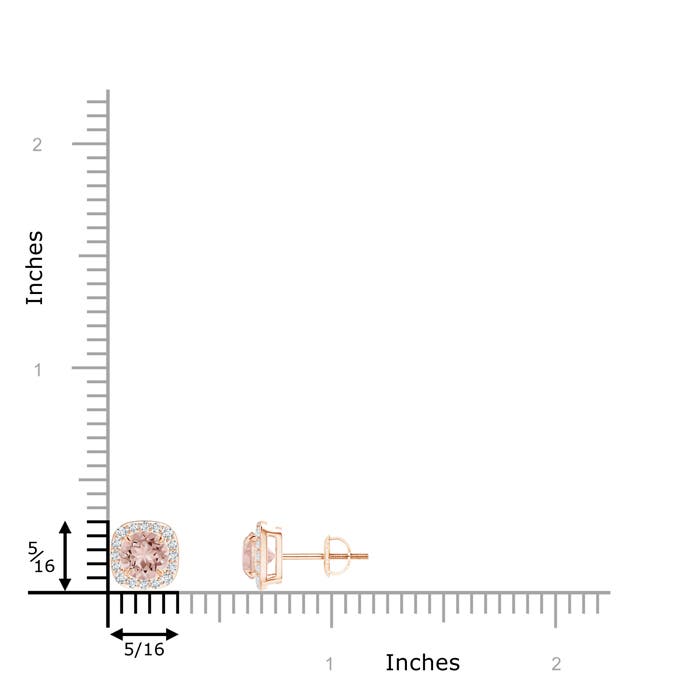 AAAA - Morganite / 1.02 CT / 14 KT Rose Gold