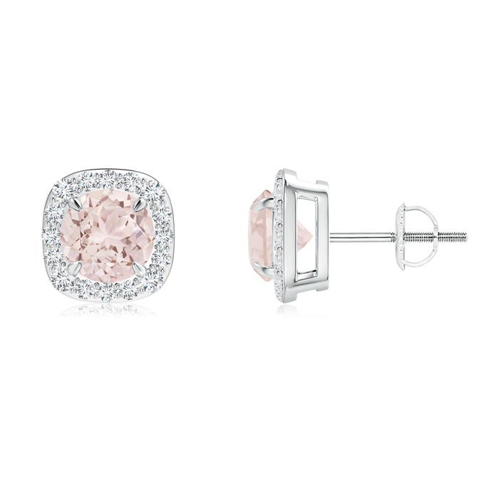 A - Morganite / 1.69 CT / 14 KT White Gold