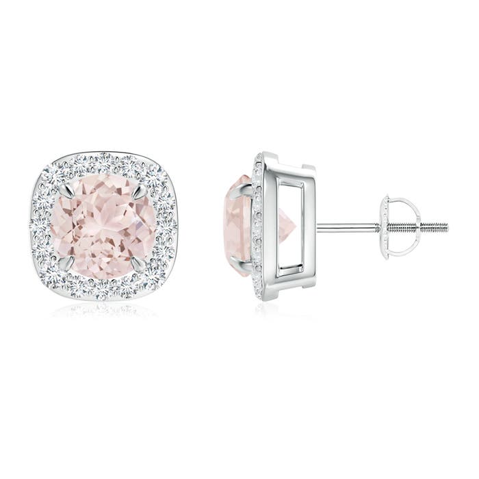 A - Morganite / 2.63 CT / 14 KT White Gold