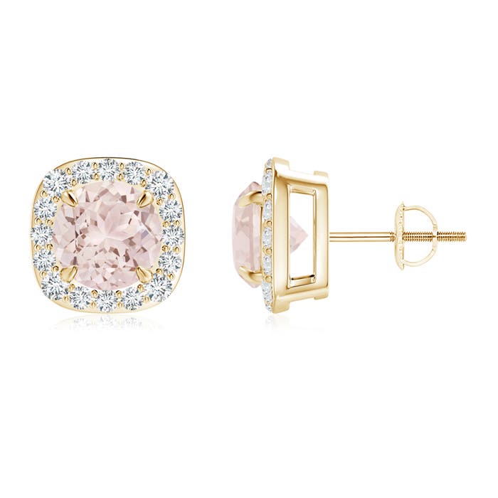 A - Morganite / 2.63 CT / 14 KT Yellow Gold