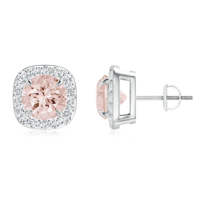 AA - Morganite / 2.63 CT / 14 KT White Gold