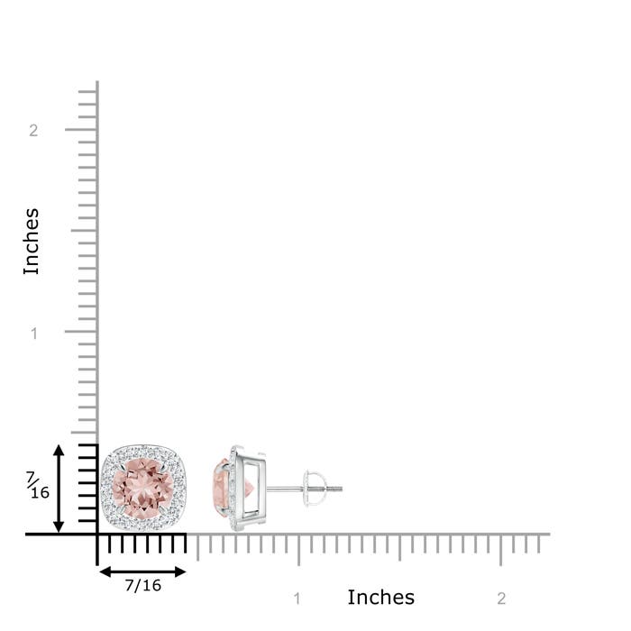 AAAA - Morganite / 2.63 CT / 14 KT White Gold